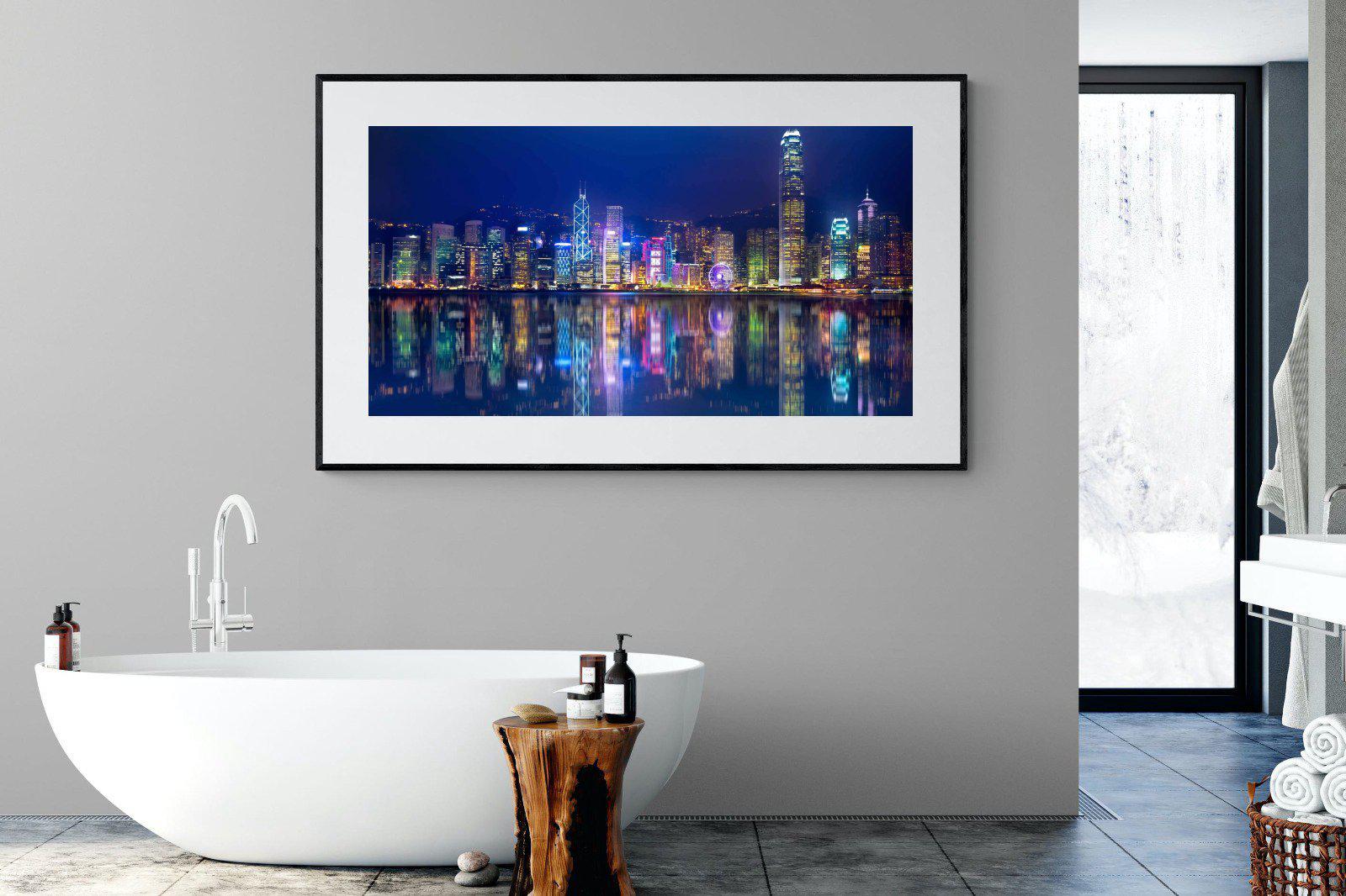 Hong Kong-Wall_Art-180 x 110cm-Framed Print-Black-Pixalot