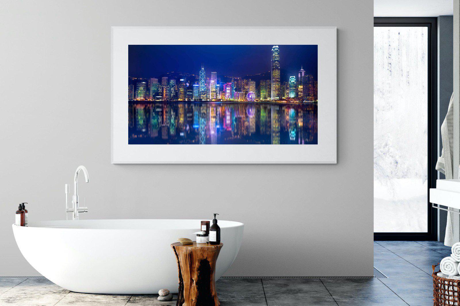Hong Kong-Wall_Art-180 x 110cm-Framed Print-White-Pixalot