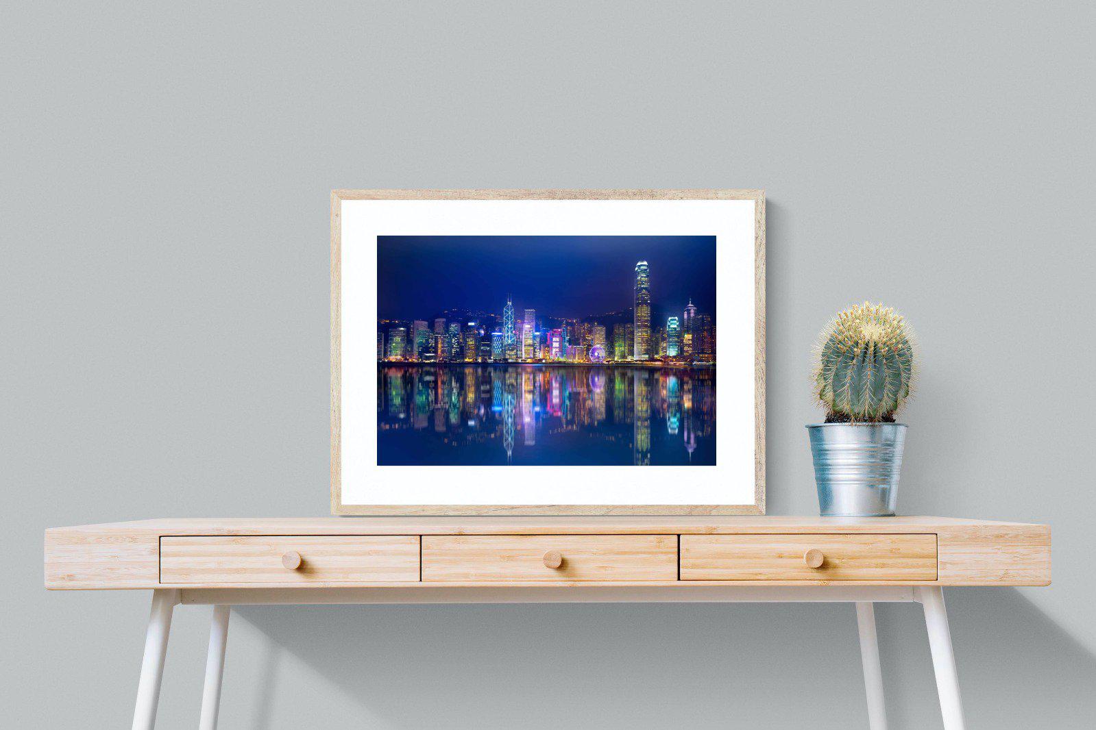 Hong Kong-Wall_Art-80 x 60cm-Framed Print-Wood-Pixalot