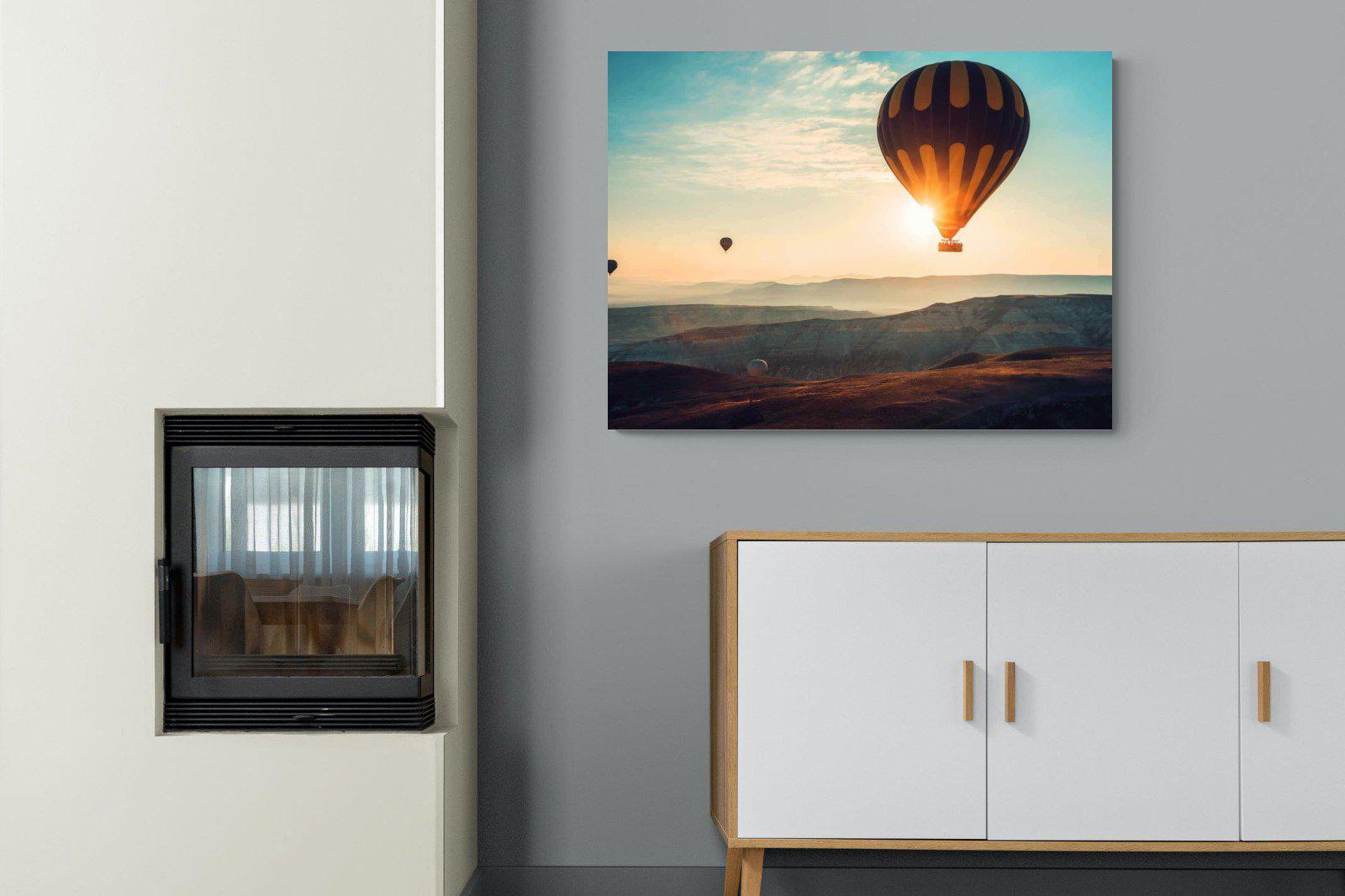 Hot Air-Wall_Art-100 x 75cm-Mounted Canvas-No Frame-Pixalot