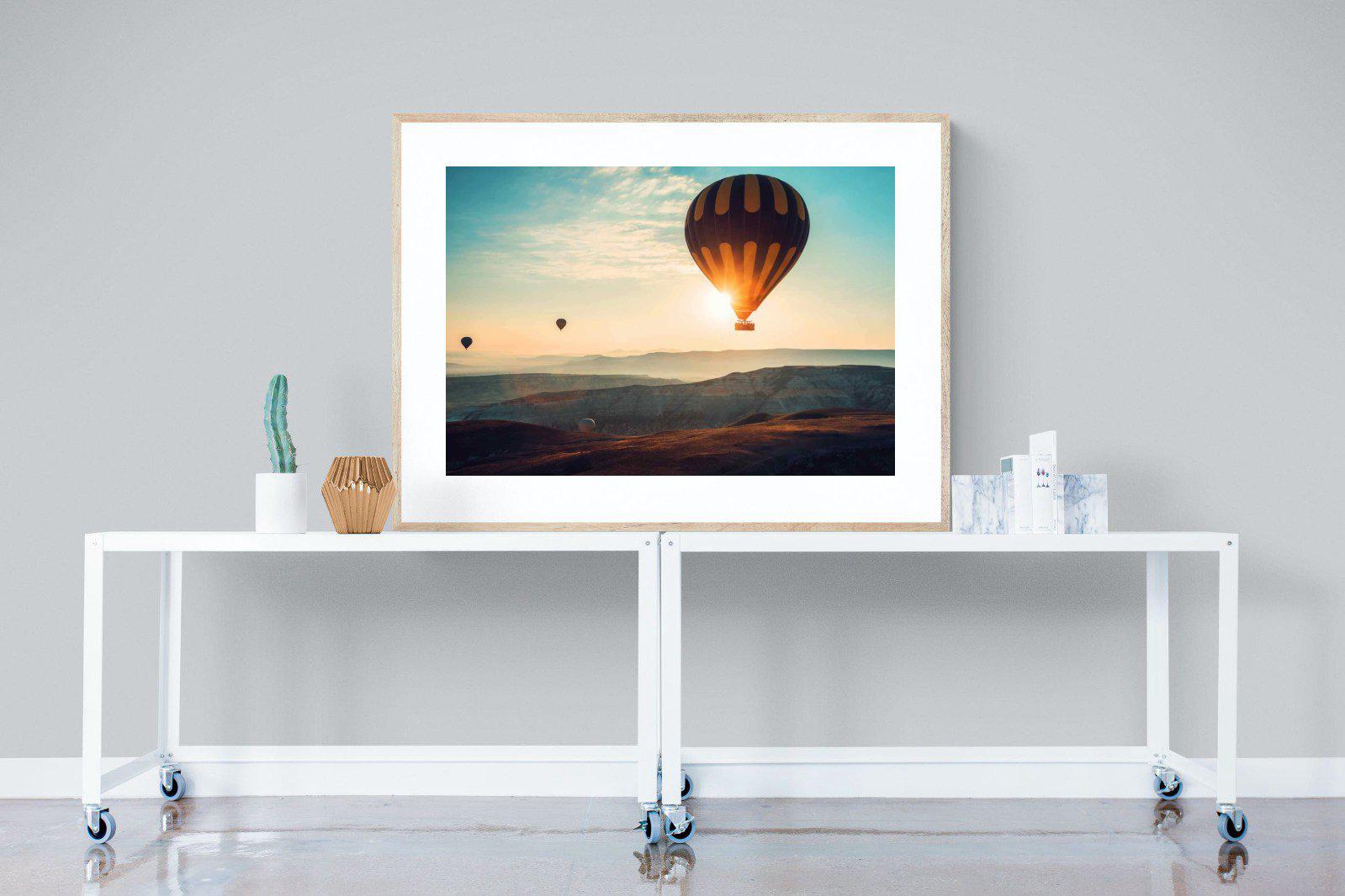 Hot Air-Wall_Art-120 x 90cm-Framed Print-Wood-Pixalot