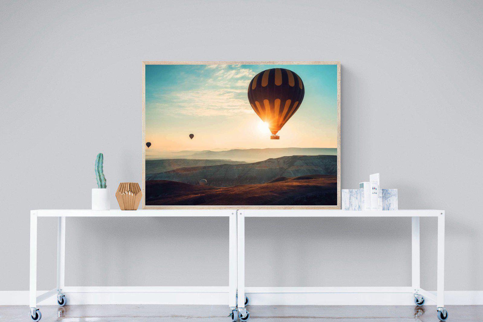 Hot Air-Wall_Art-120 x 90cm-Mounted Canvas-Wood-Pixalot