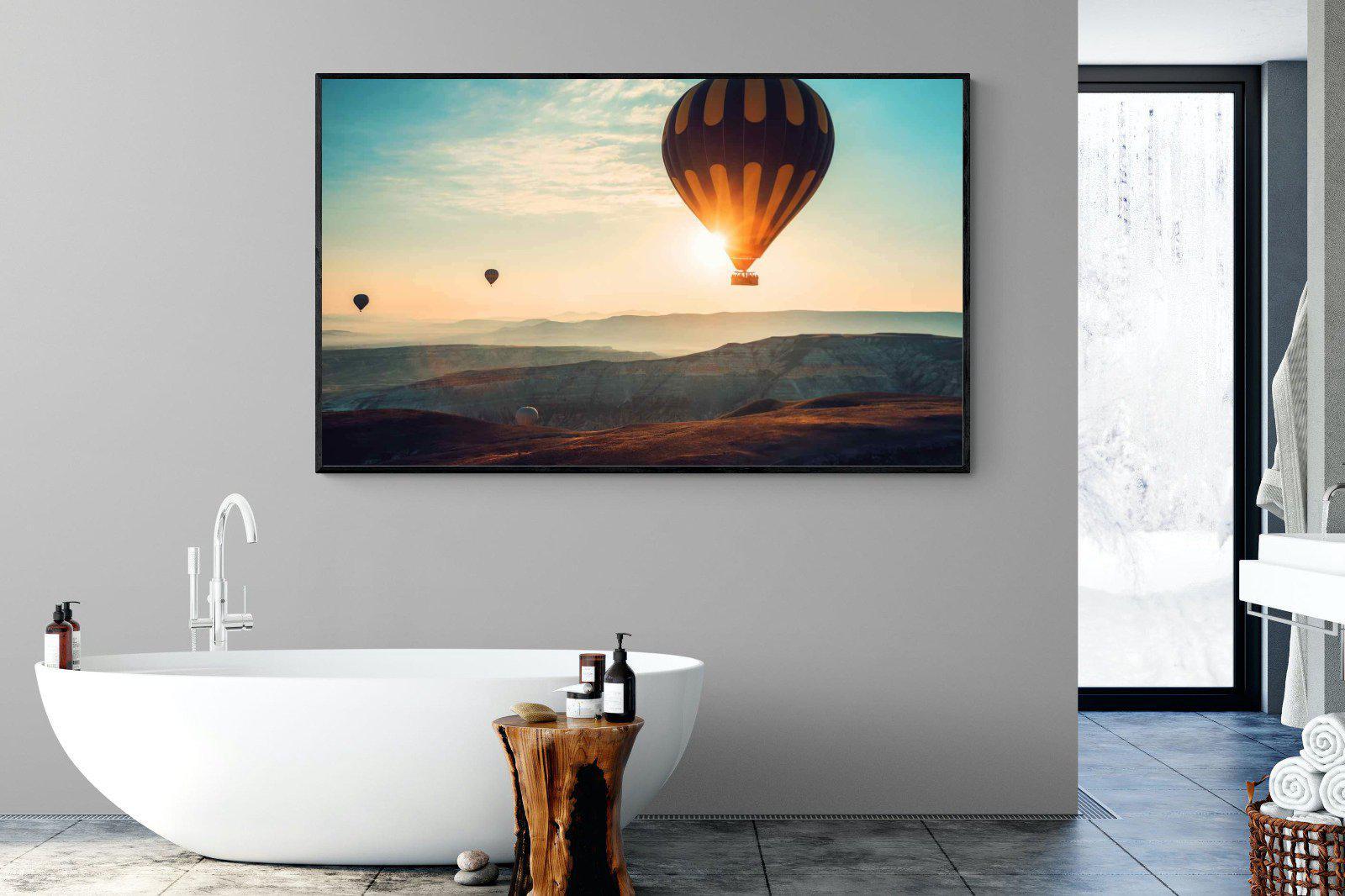 Hot Air-Wall_Art-180 x 110cm-Mounted Canvas-Black-Pixalot