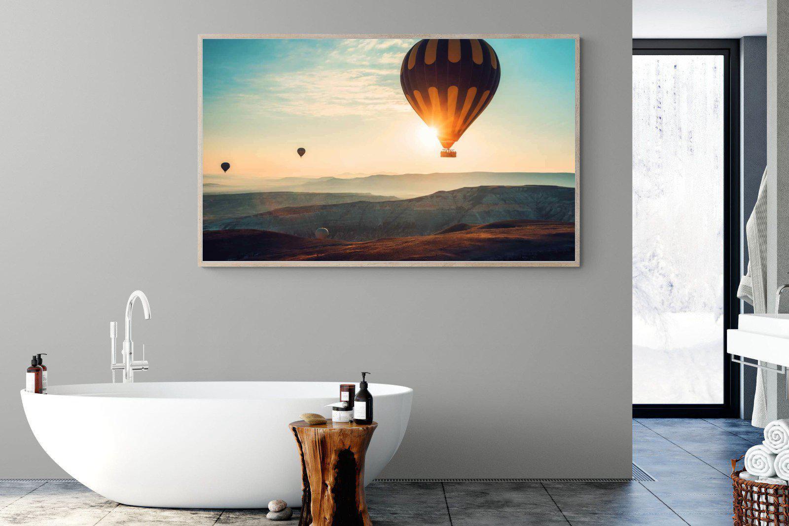 Hot Air-Wall_Art-180 x 110cm-Mounted Canvas-Wood-Pixalot