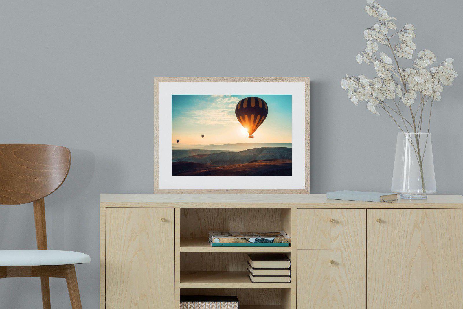 Hot Air-Wall_Art-60 x 45cm-Framed Print-Wood-Pixalot