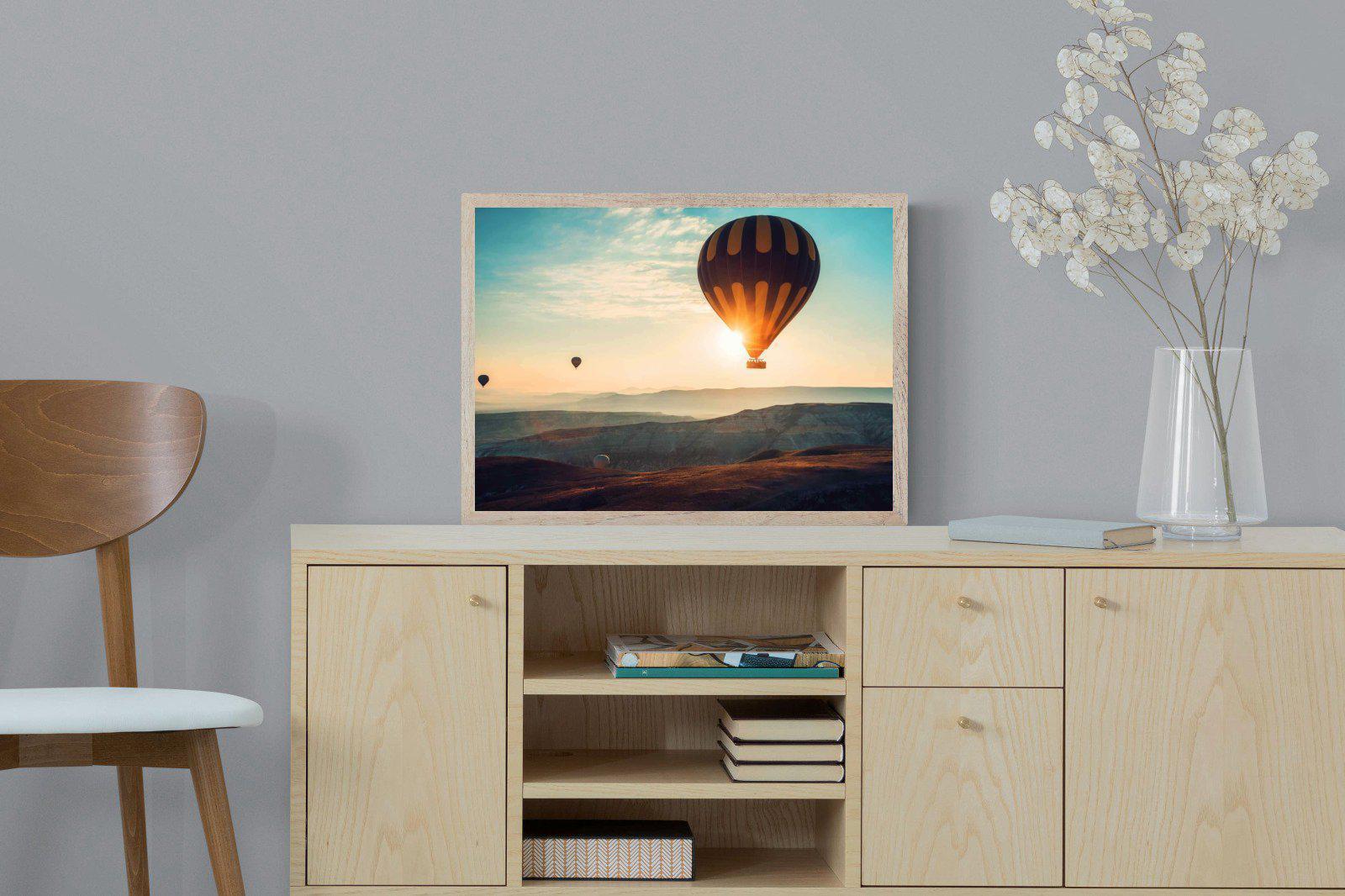 Hot Air-Wall_Art-60 x 45cm-Mounted Canvas-Wood-Pixalot