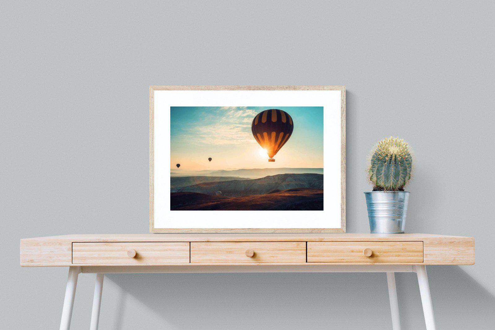 Hot Air-Wall_Art-80 x 60cm-Framed Print-Wood-Pixalot