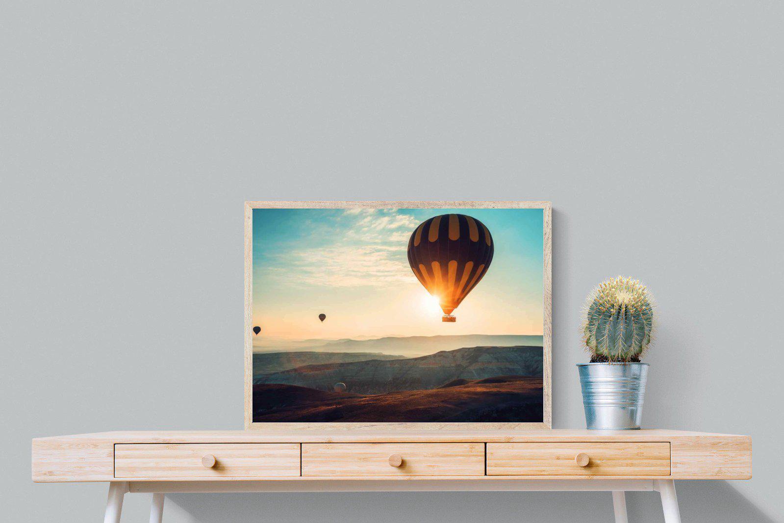 Hot Air-Wall_Art-80 x 60cm-Mounted Canvas-Wood-Pixalot