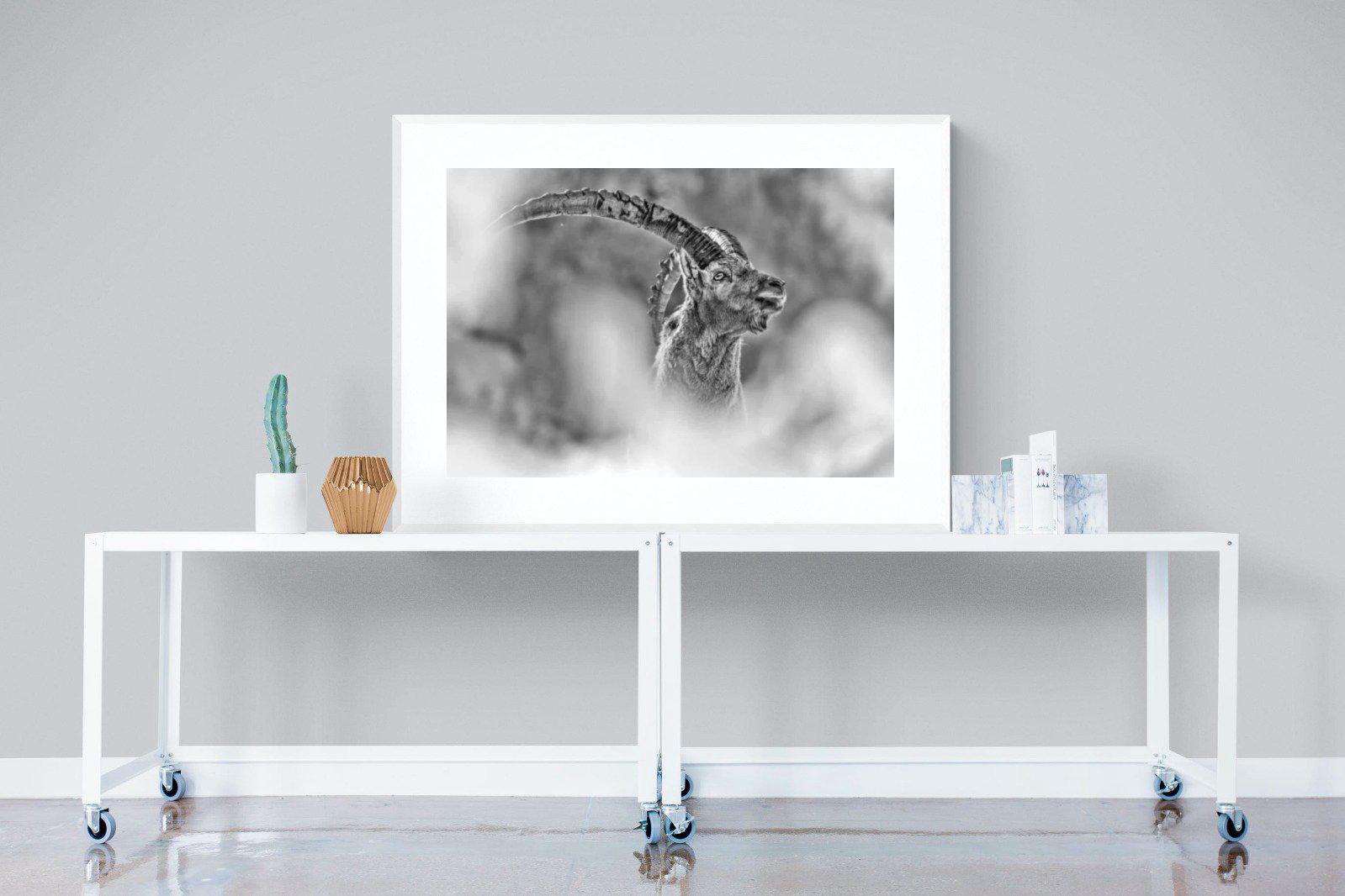 Ibex-Wall_Art-120 x 90cm-Framed Print-White-Pixalot