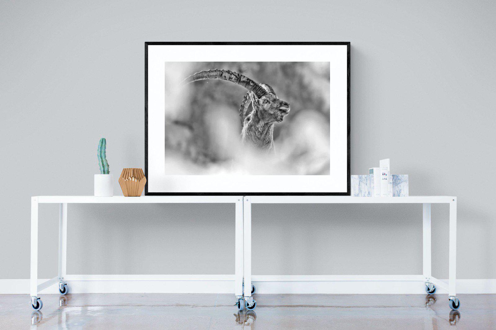 Ibex-Wall_Art-120 x 90cm-Framed Print-Black-Pixalot