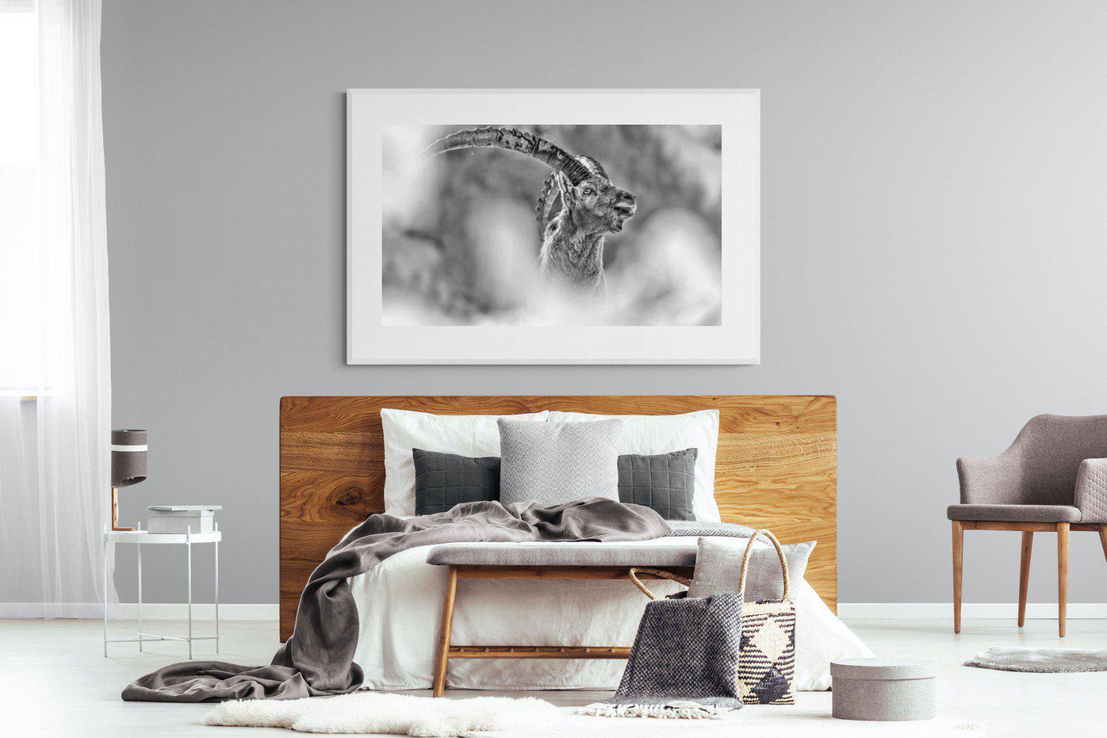 Ibex-Wall_Art-150 x 100cm-Framed Print-White-Pixalot