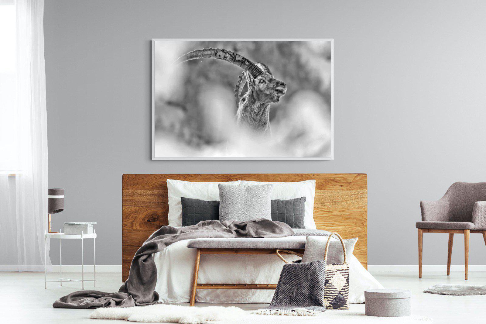 Ibex-Wall_Art-150 x 100cm-Mounted Canvas-White-Pixalot