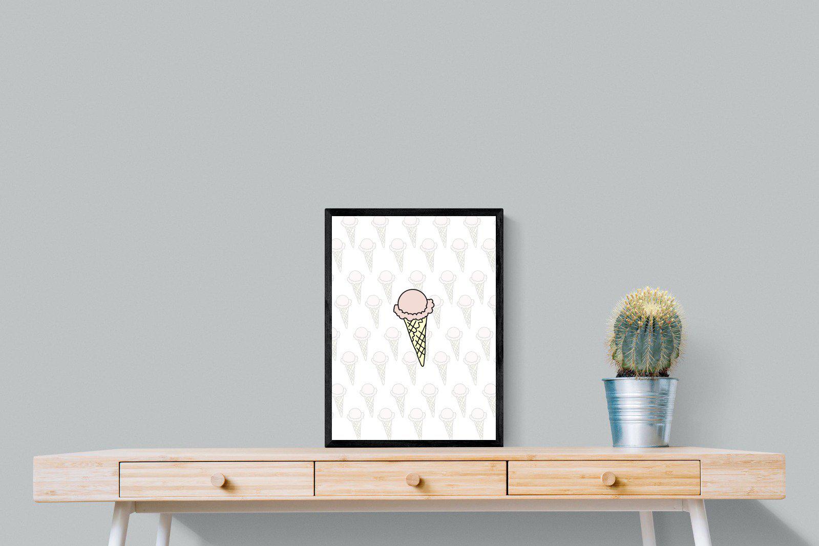 Ice Cream-Wall_Art-45 x 60cm-Mounted Canvas-Black-Pixalot
