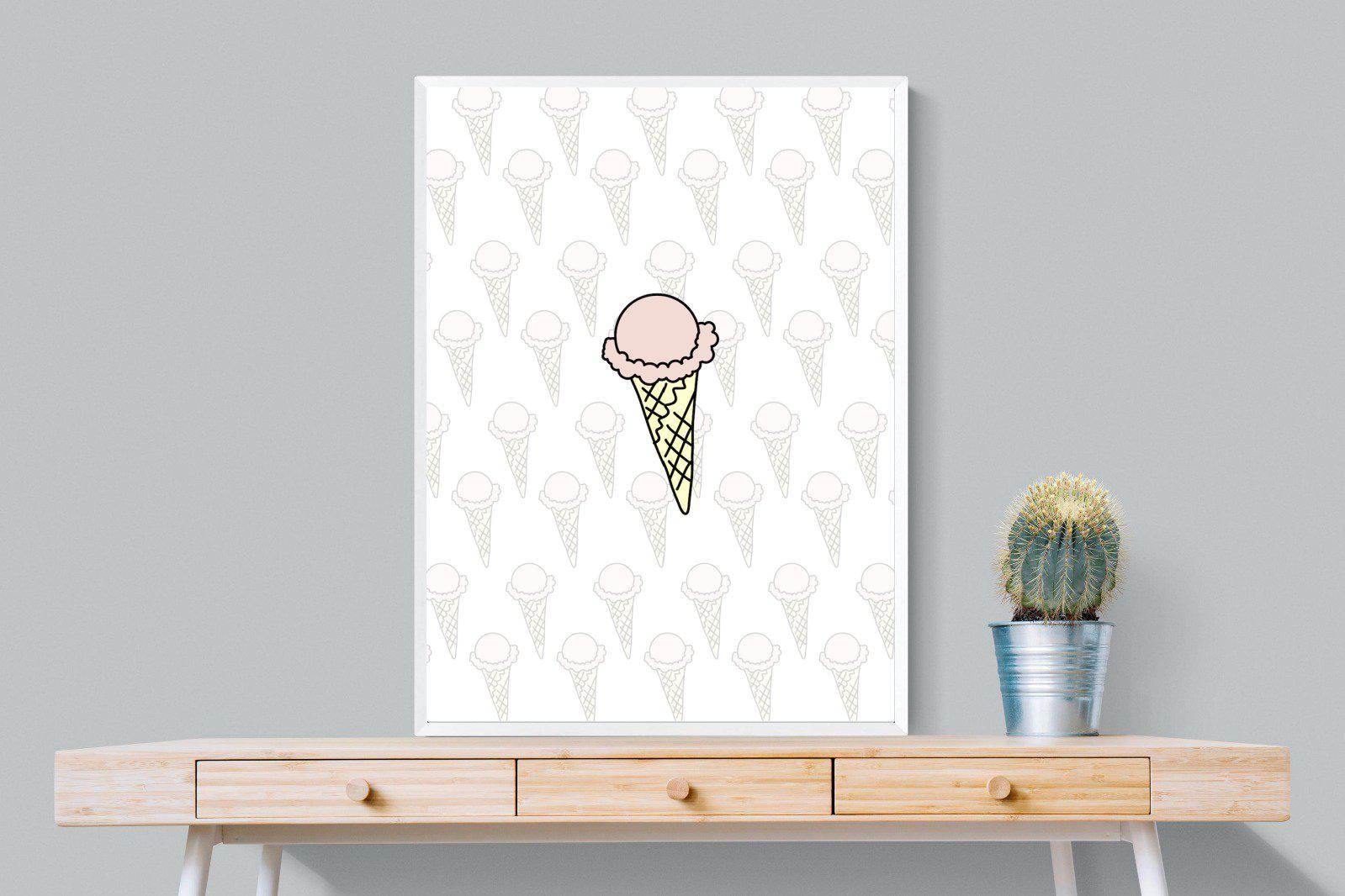 Ice Cream-Wall_Art-75 x 100cm-Mounted Canvas-White-Pixalot