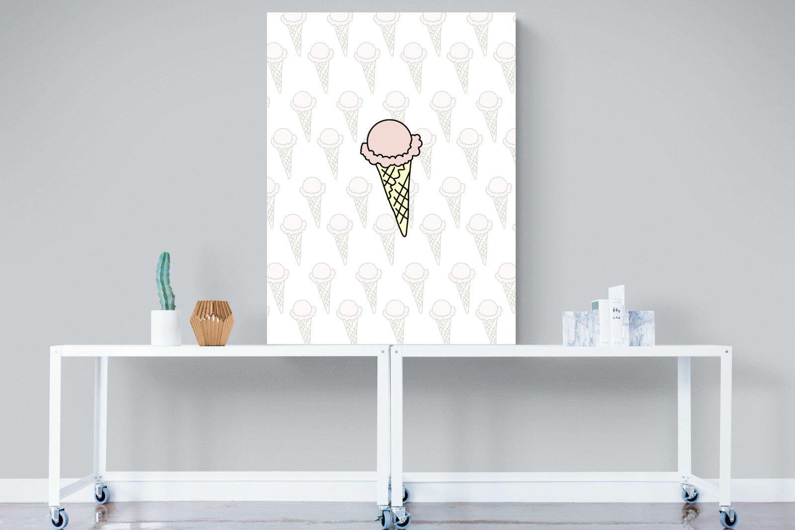 Ice Cream-Wall_Art-90 x 120cm-Mounted Canvas-No Frame-Pixalot