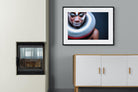 Ice Queen-Wall_Art-100 x 75cm-Framed Print-Black-Pixalot