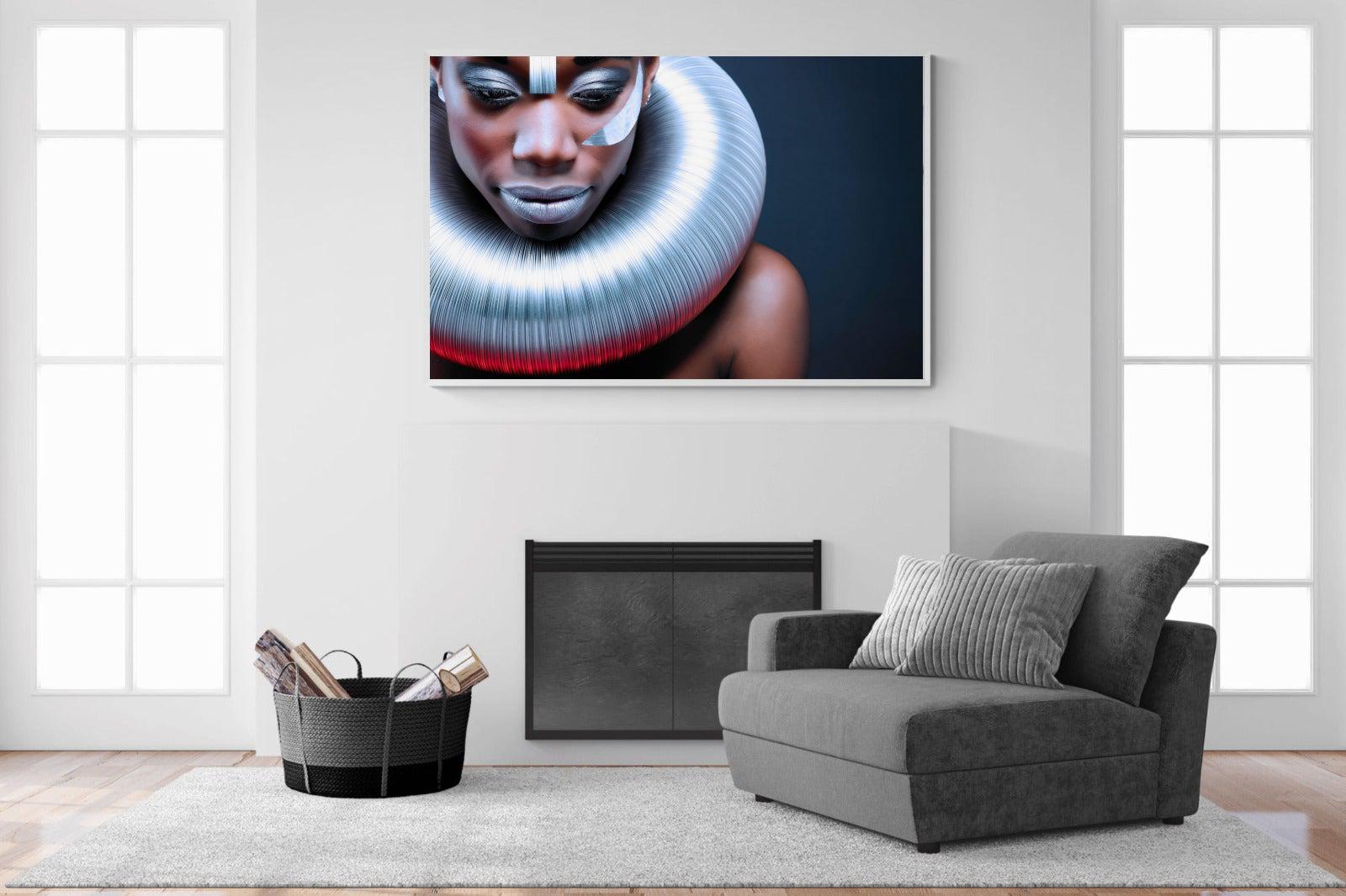 Ice Queen-Wall_Art-150 x 100cm-Mounted Canvas-White-Pixalot