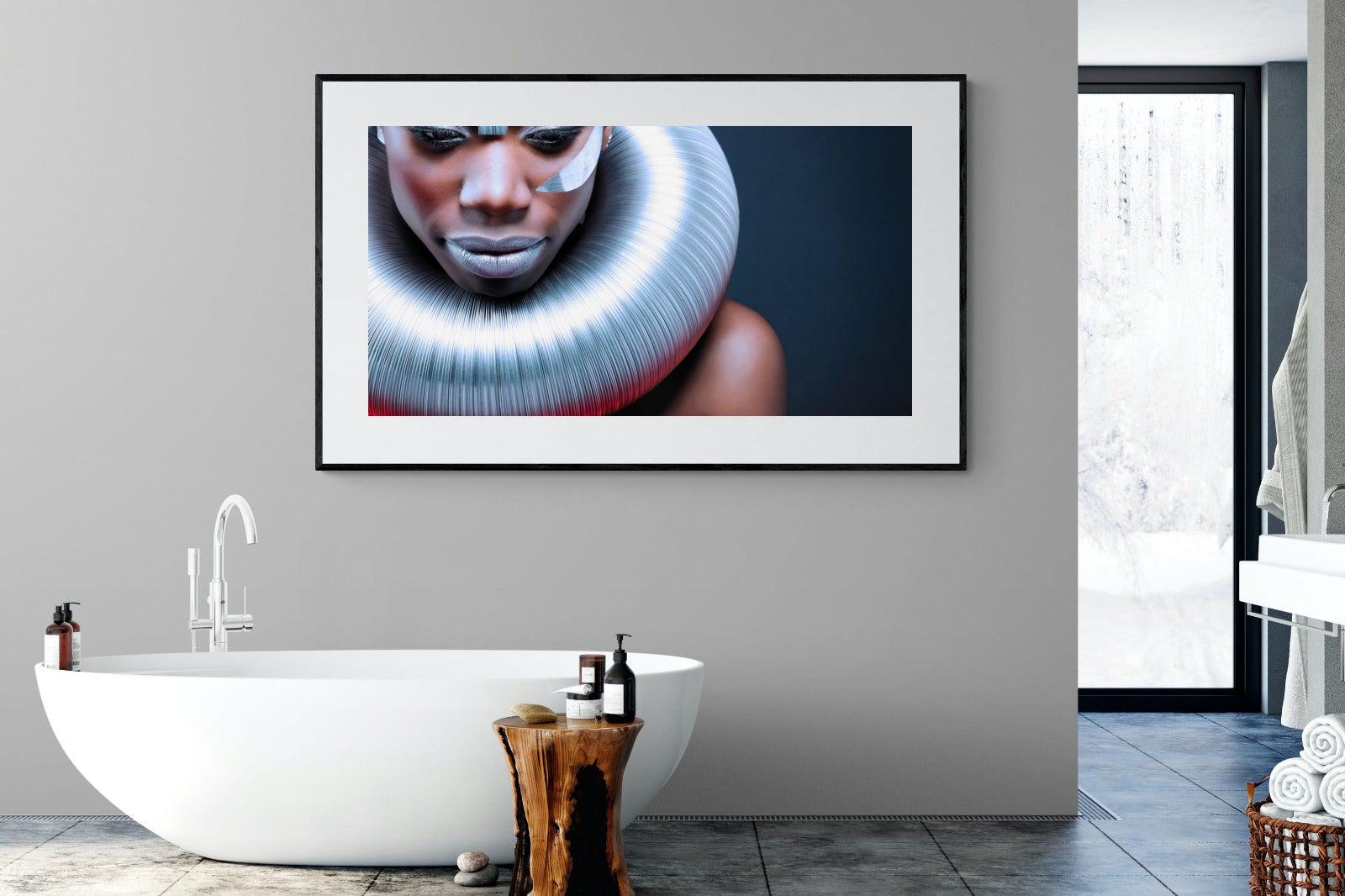 Ice Queen-Wall_Art-180 x 110cm-Framed Print-Black-Pixalot