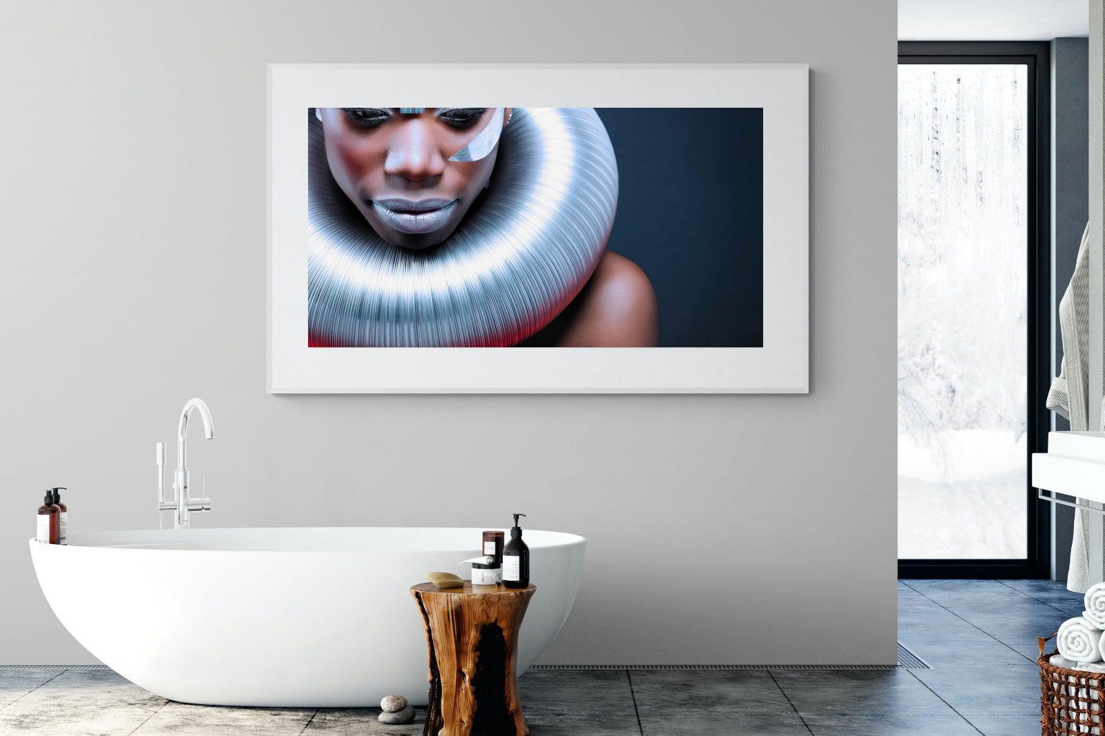 Ice Queen-Wall_Art-180 x 110cm-Framed Print-White-Pixalot