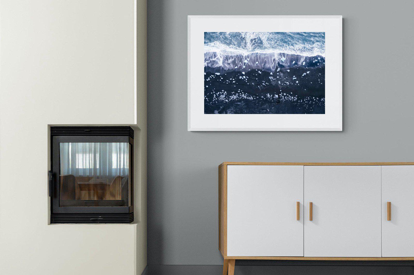 Iceland-Wall_Art-100 x 75cm-Framed Print-White-Pixalot
