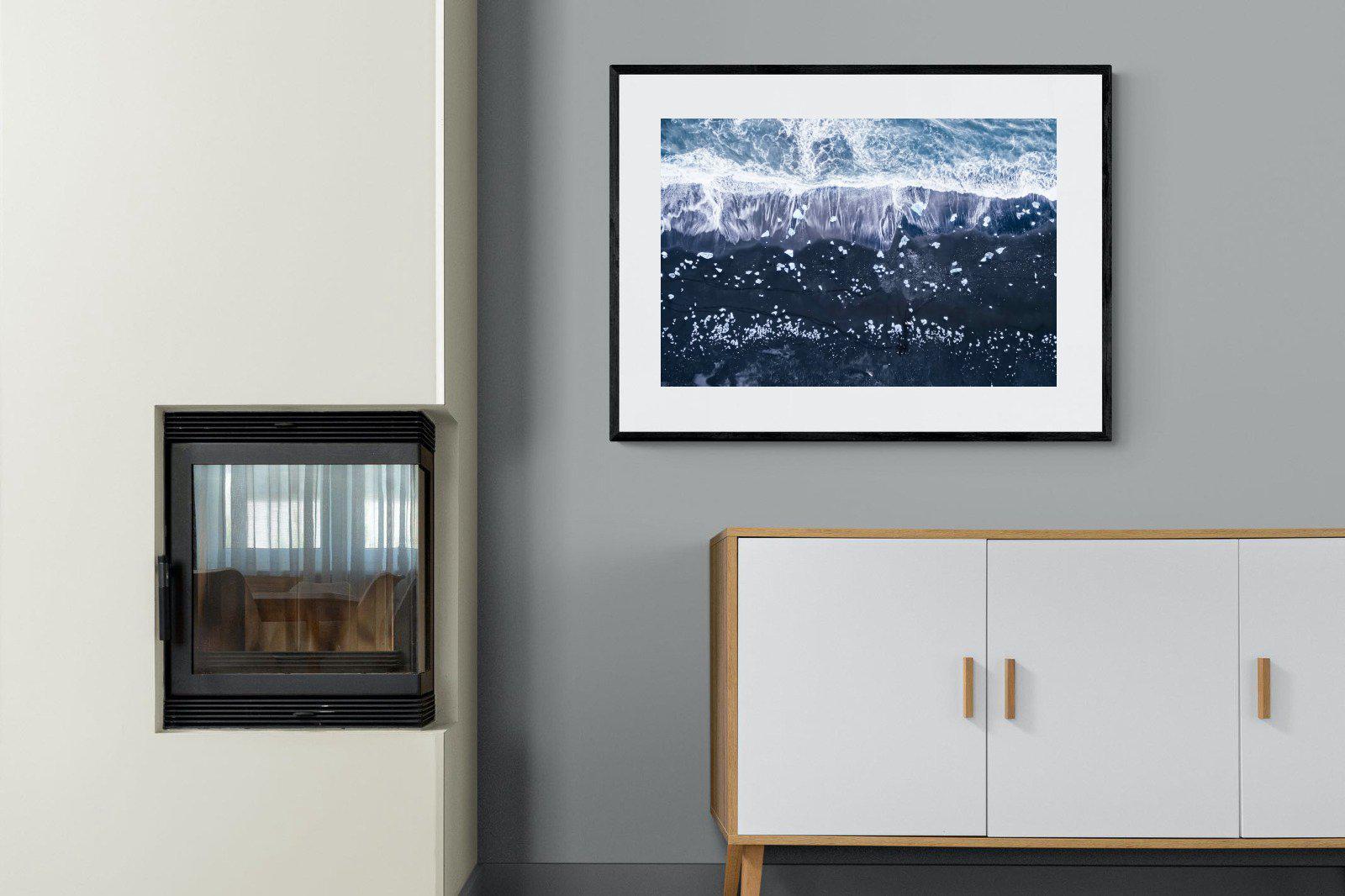Iceland-Wall_Art-100 x 75cm-Framed Print-Black-Pixalot