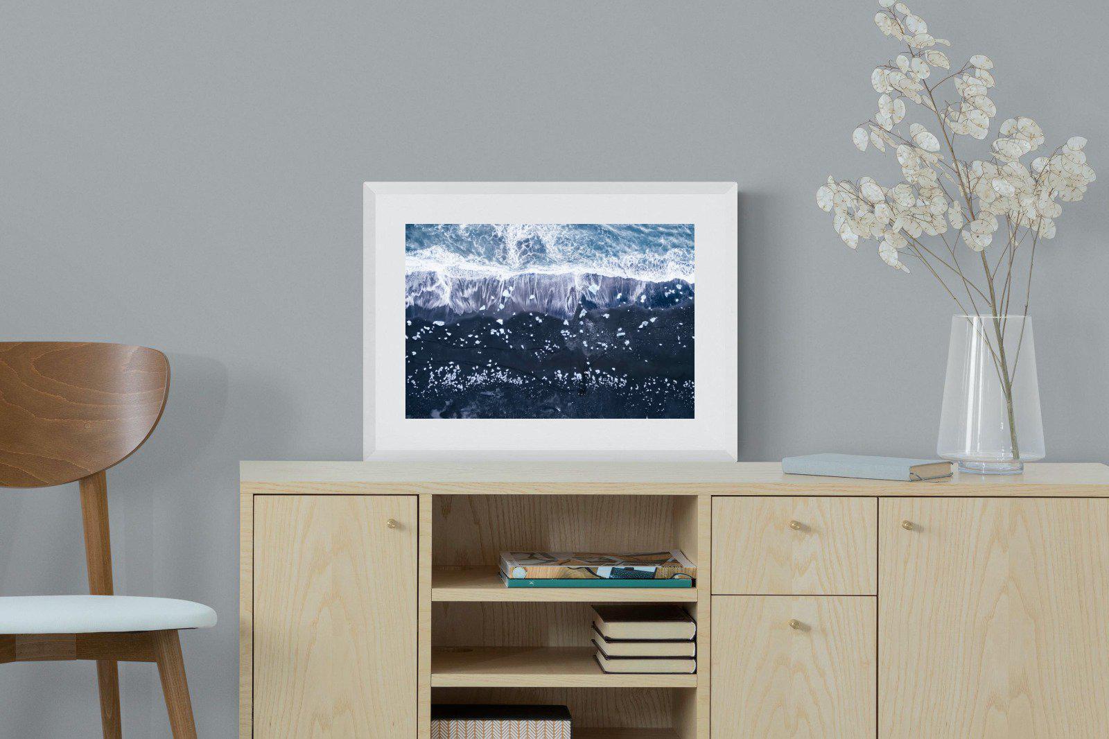 Iceland-Wall_Art-60 x 45cm-Framed Print-White-Pixalot