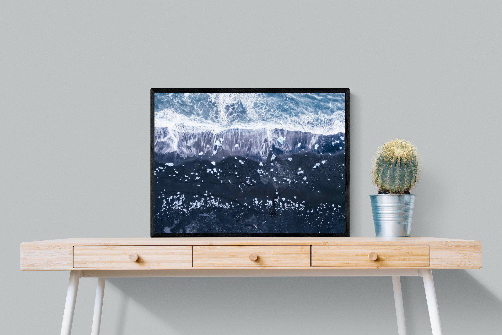 Iceland-Wall_Art-80 x 60cm-Mounted Canvas-Black-Pixalot