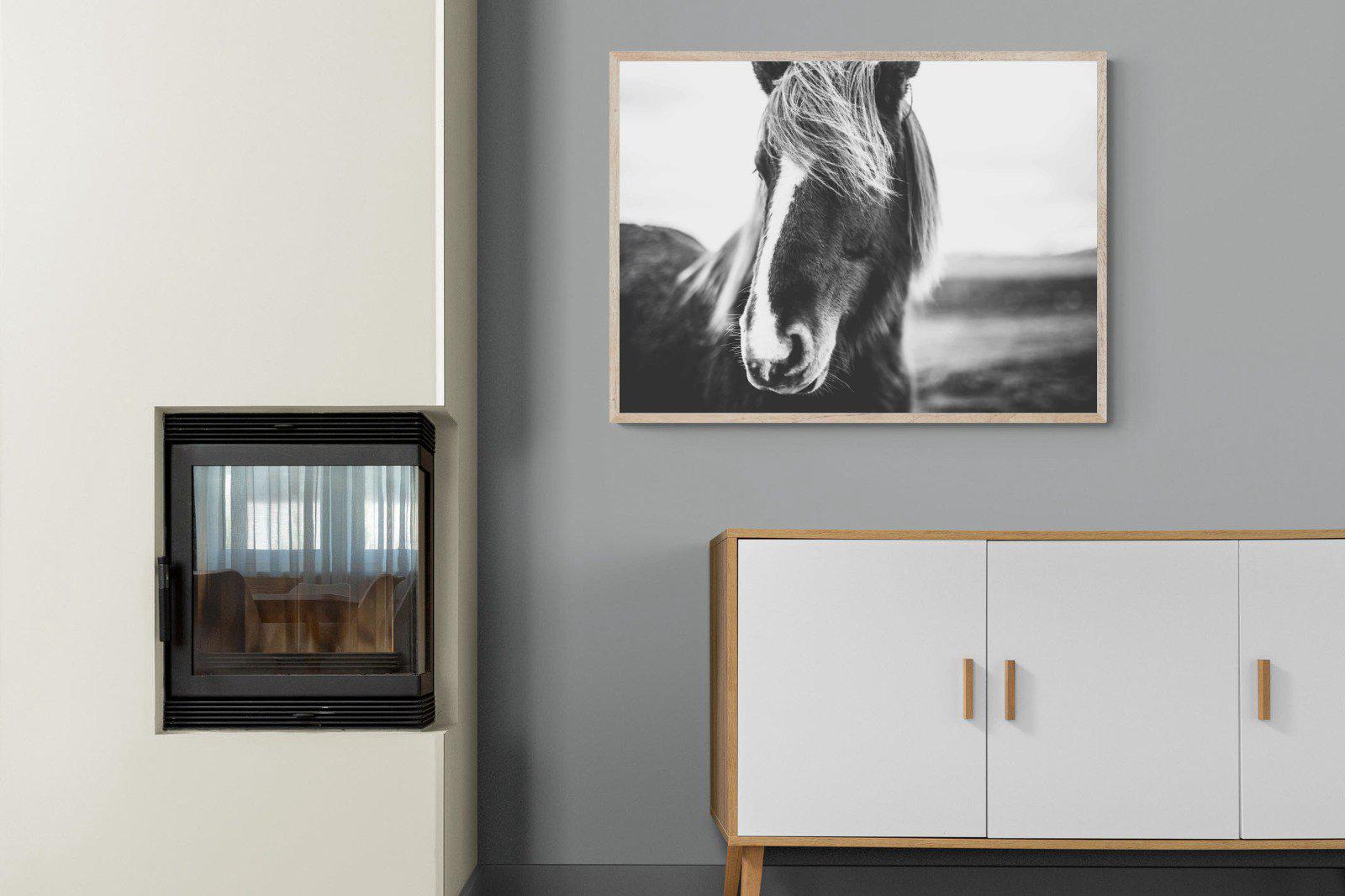 Icelandic Pony-Wall_Art-100 x 75cm-Mounted Canvas-Wood-Pixalot