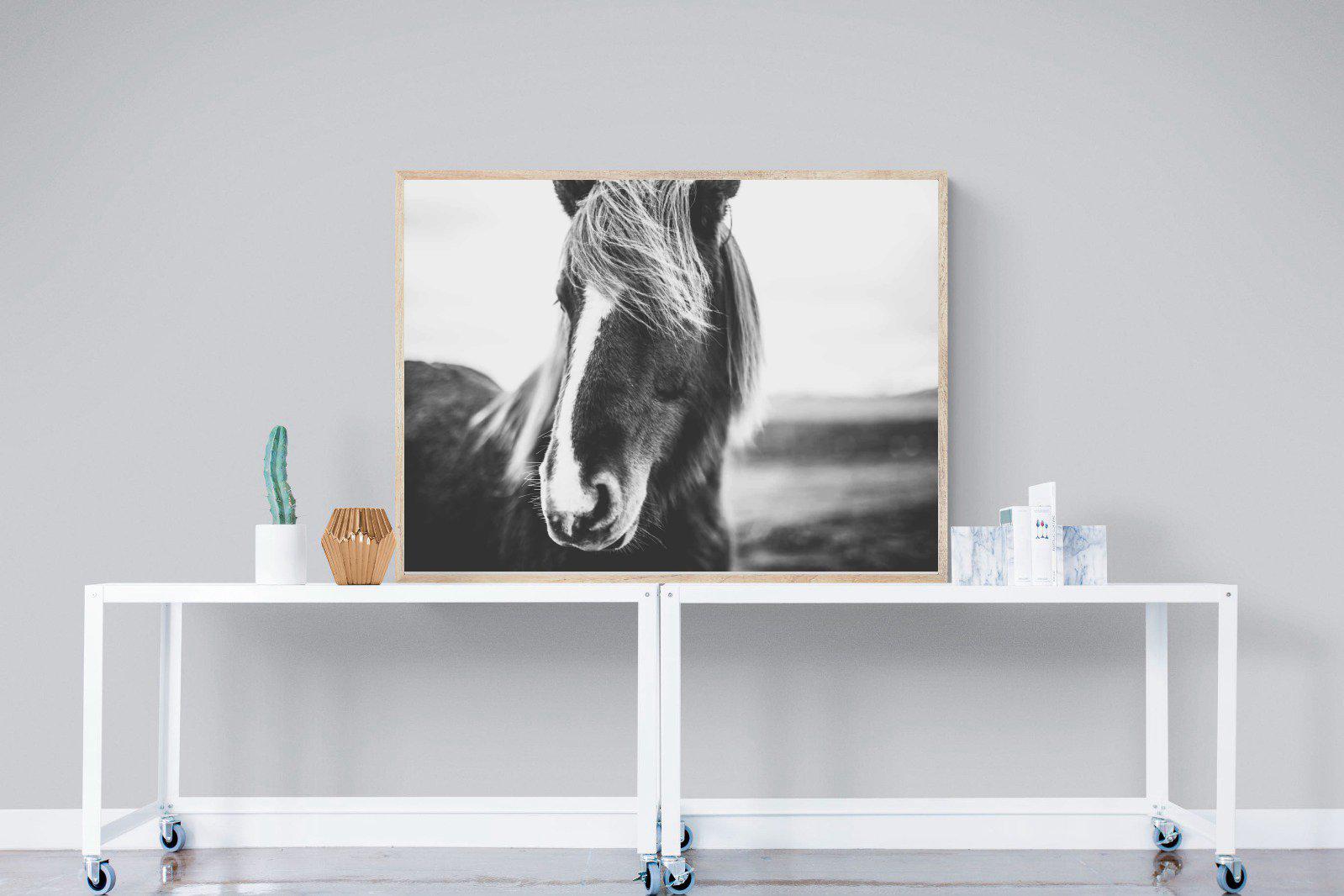 Icelandic Pony-Wall_Art-120 x 90cm-Mounted Canvas-Wood-Pixalot