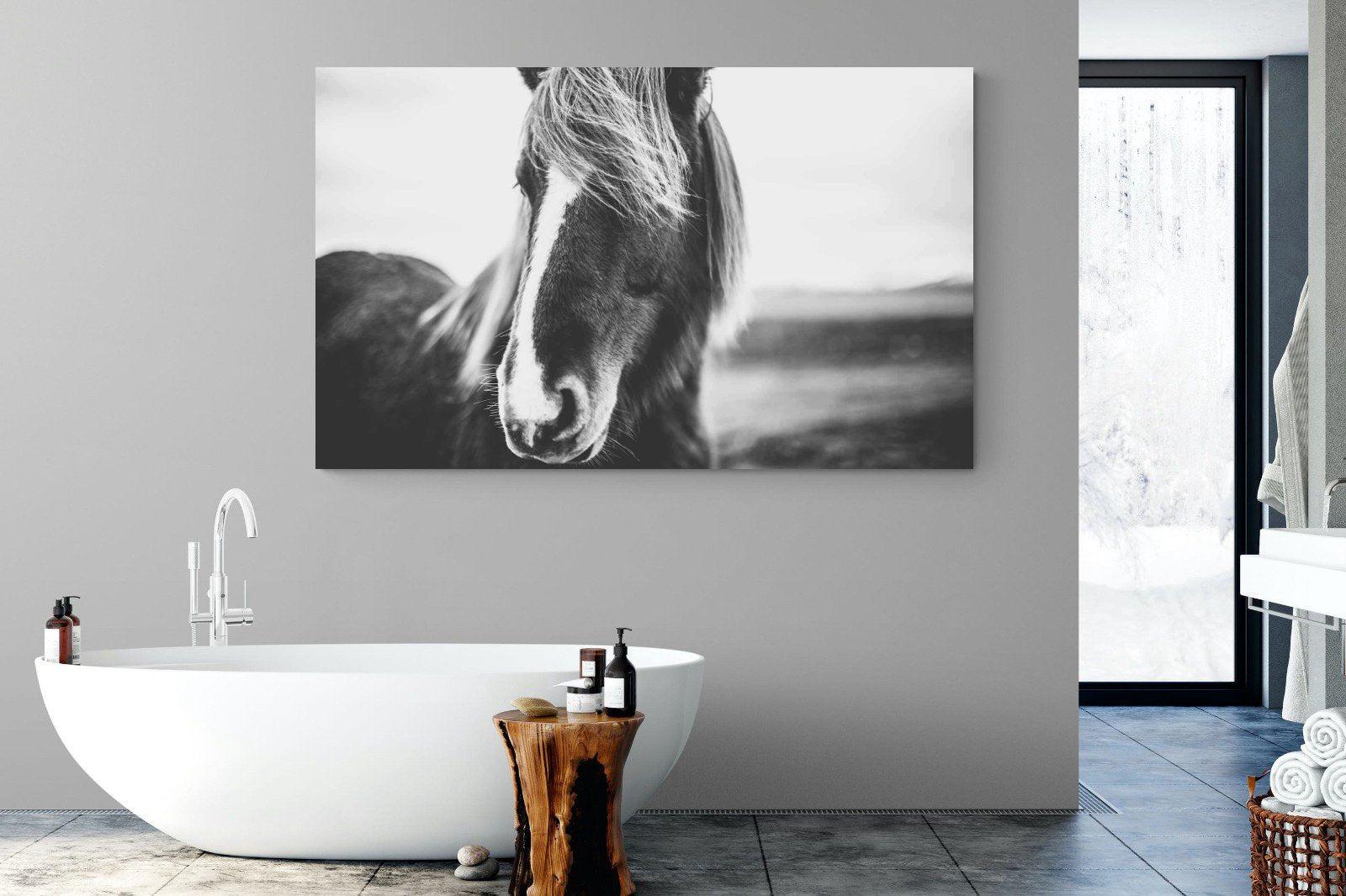 Icelandic Pony-Wall_Art-180 x 110cm-Mounted Canvas-No Frame-Pixalot