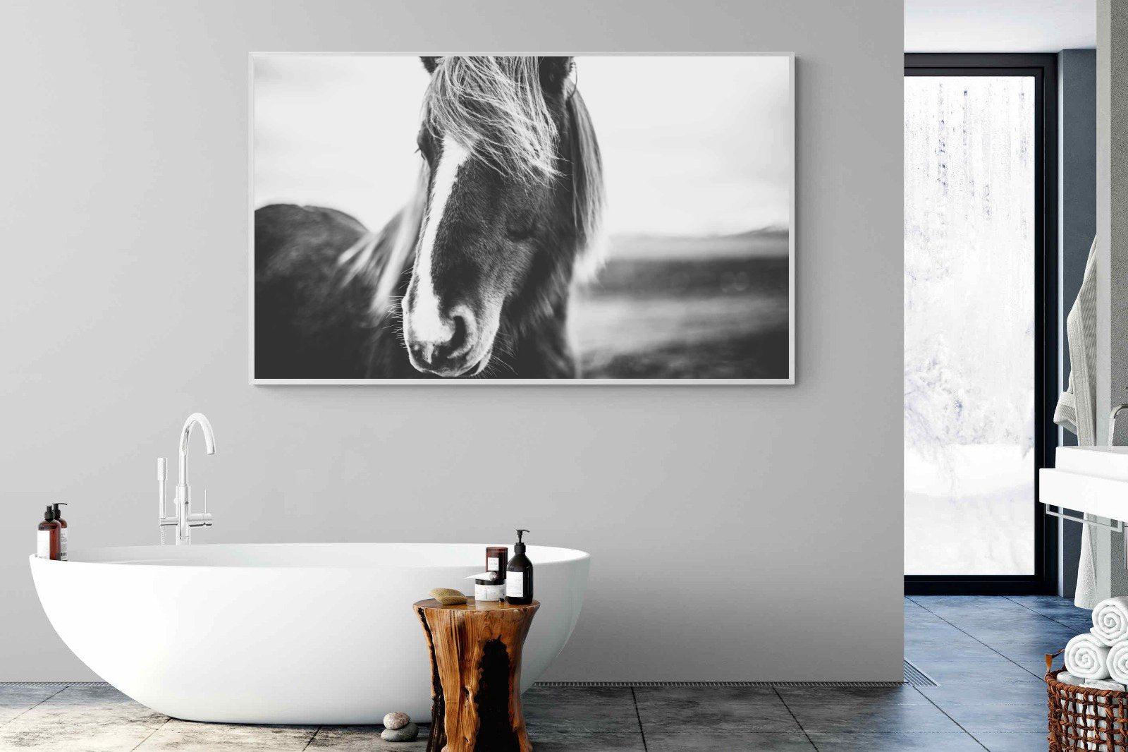 Icelandic Pony-Wall_Art-180 x 110cm-Mounted Canvas-White-Pixalot