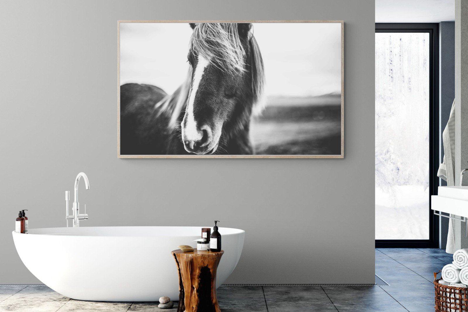 Icelandic Pony-Wall_Art-180 x 110cm-Mounted Canvas-Wood-Pixalot