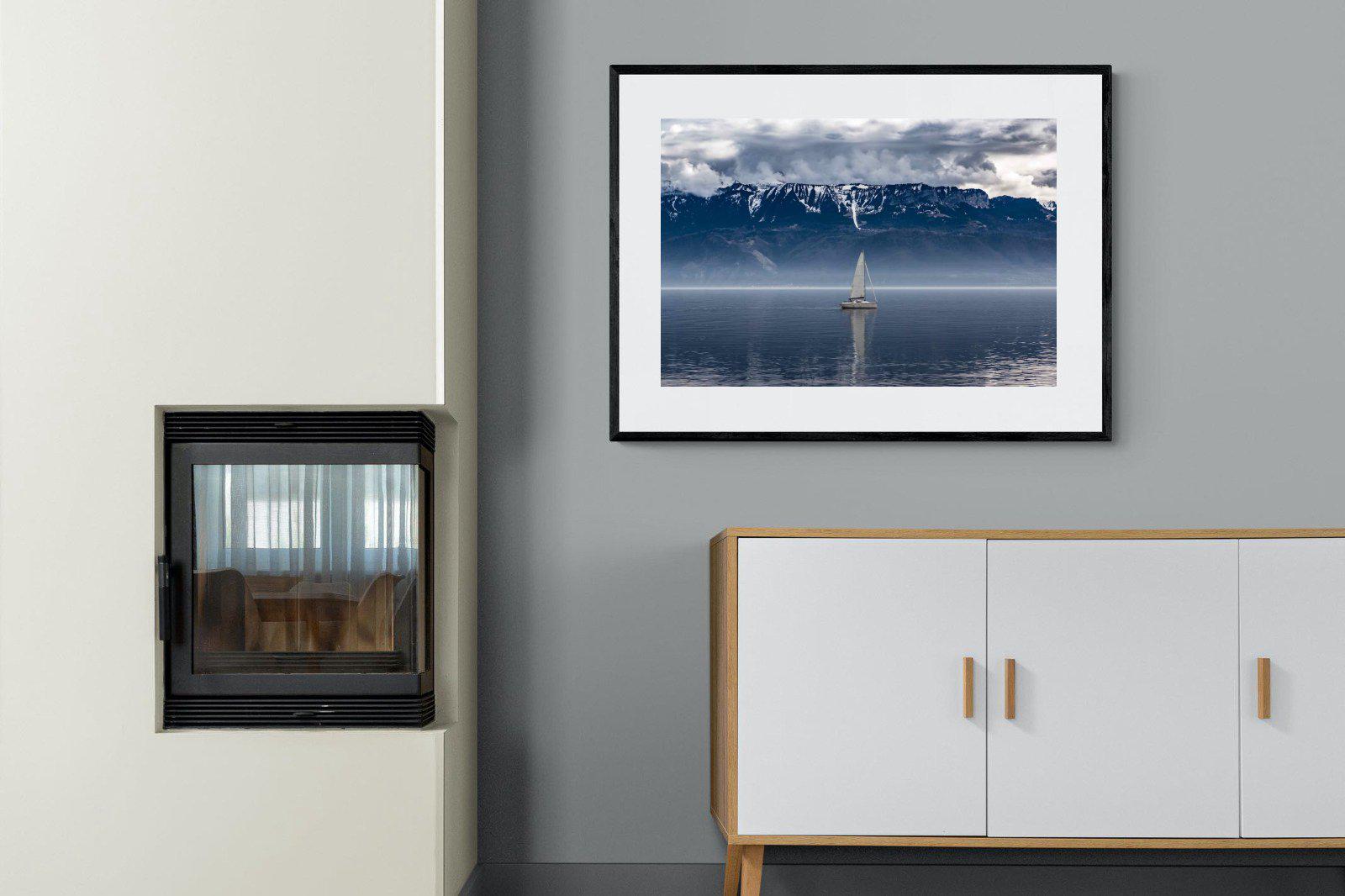 Icelandic Sails-Wall_Art-100 x 75cm-Framed Print-Black-Pixalot