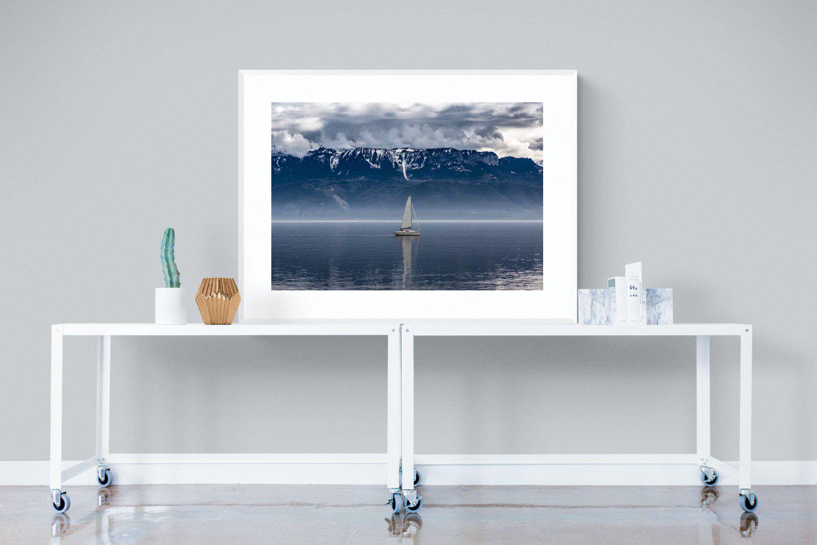 Icelandic Sails-Wall_Art-120 x 90cm-Framed Print-White-Pixalot