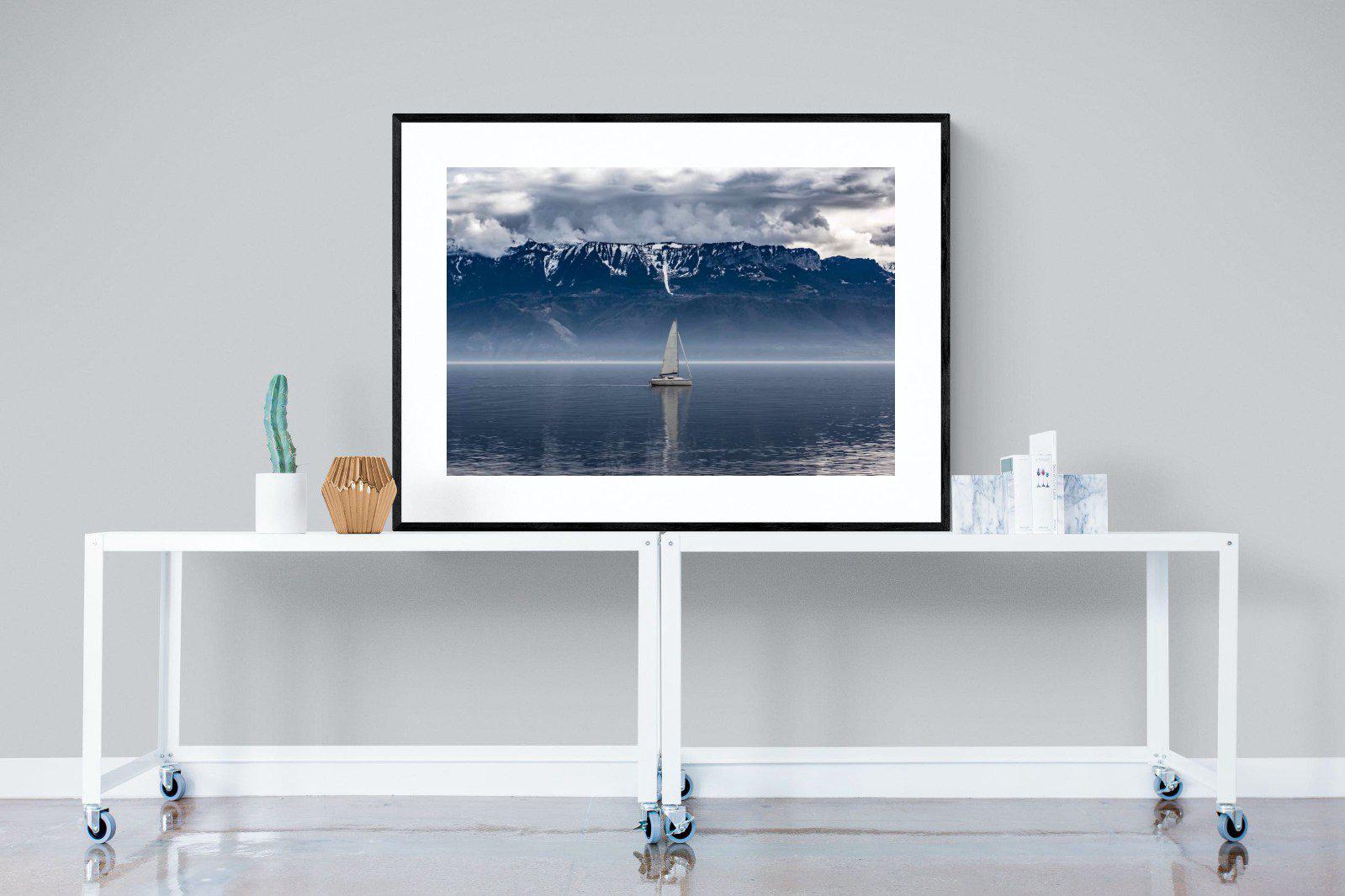 Icelandic Sails-Wall_Art-120 x 90cm-Framed Print-Black-Pixalot