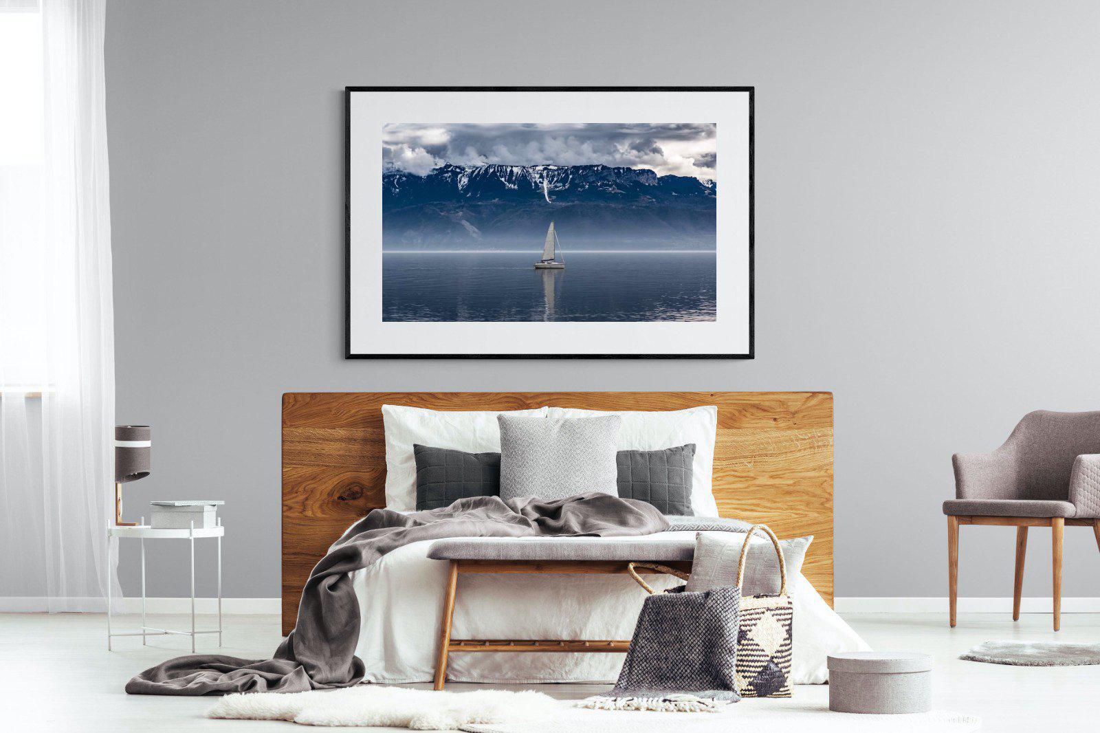 Icelandic Sails-Wall_Art-150 x 100cm-Framed Print-Black-Pixalot