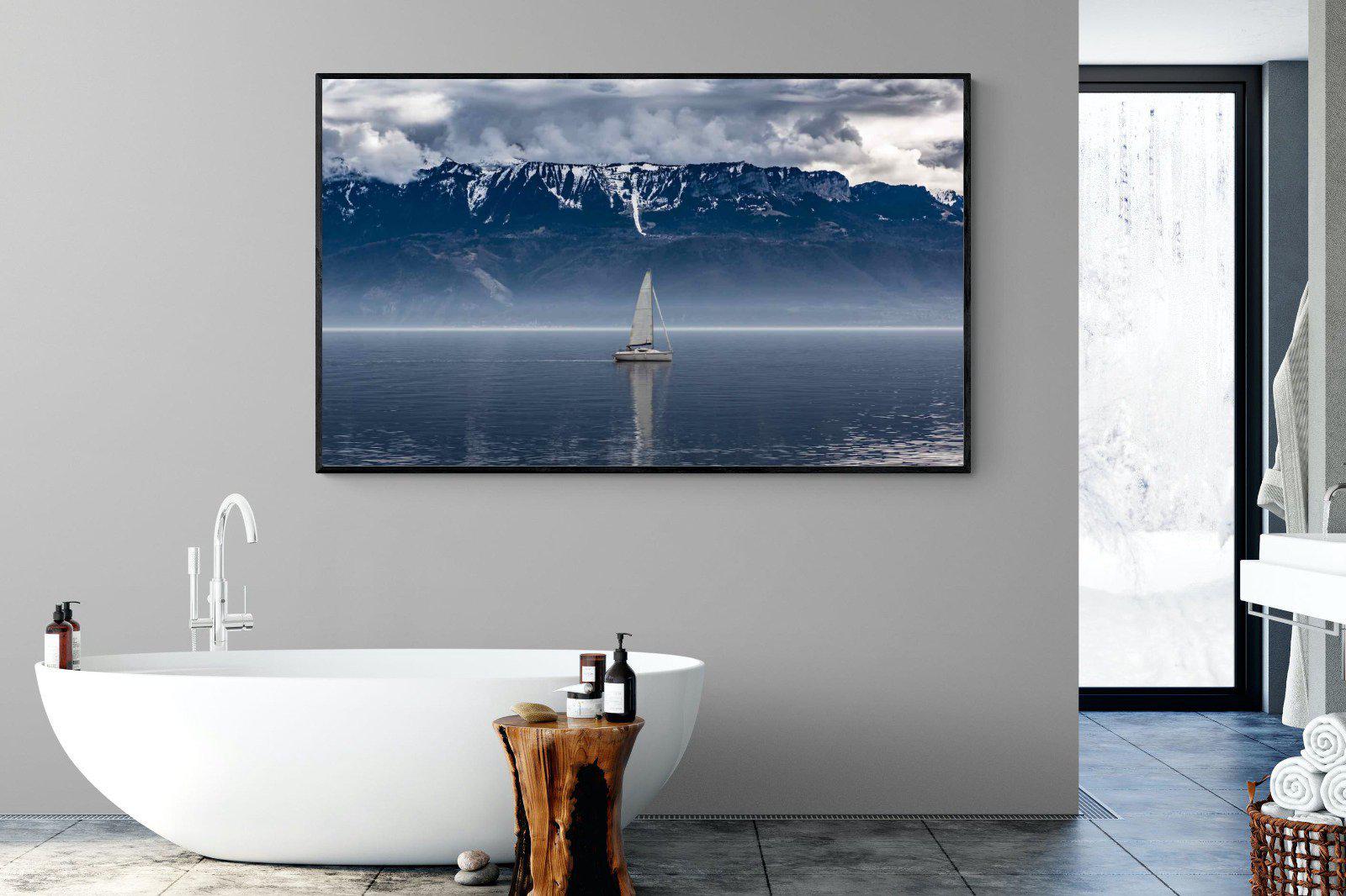 Icelandic Sails-Wall_Art-180 x 110cm-Mounted Canvas-Black-Pixalot