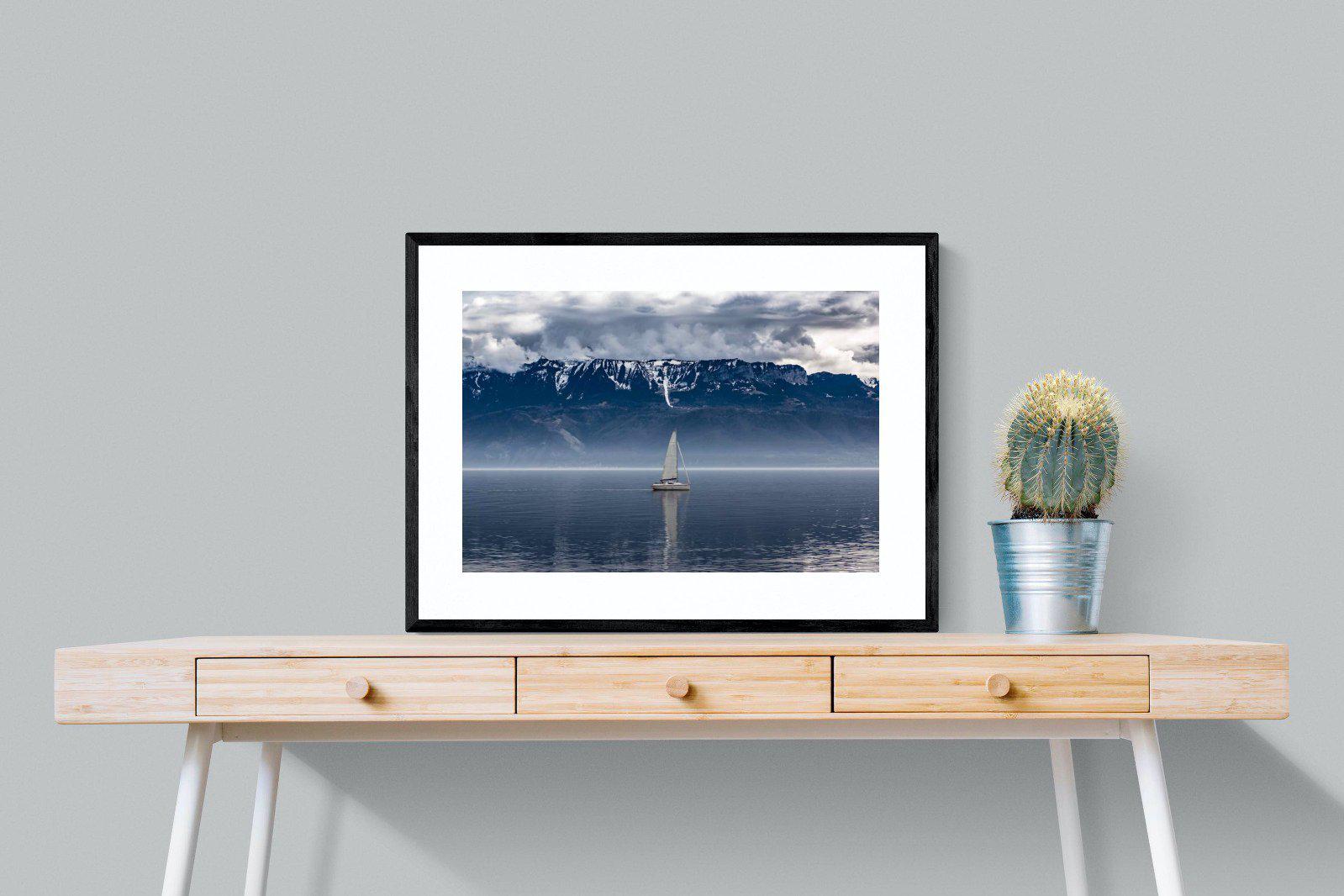 Icelandic Sails-Wall_Art-80 x 60cm-Framed Print-Black-Pixalot
