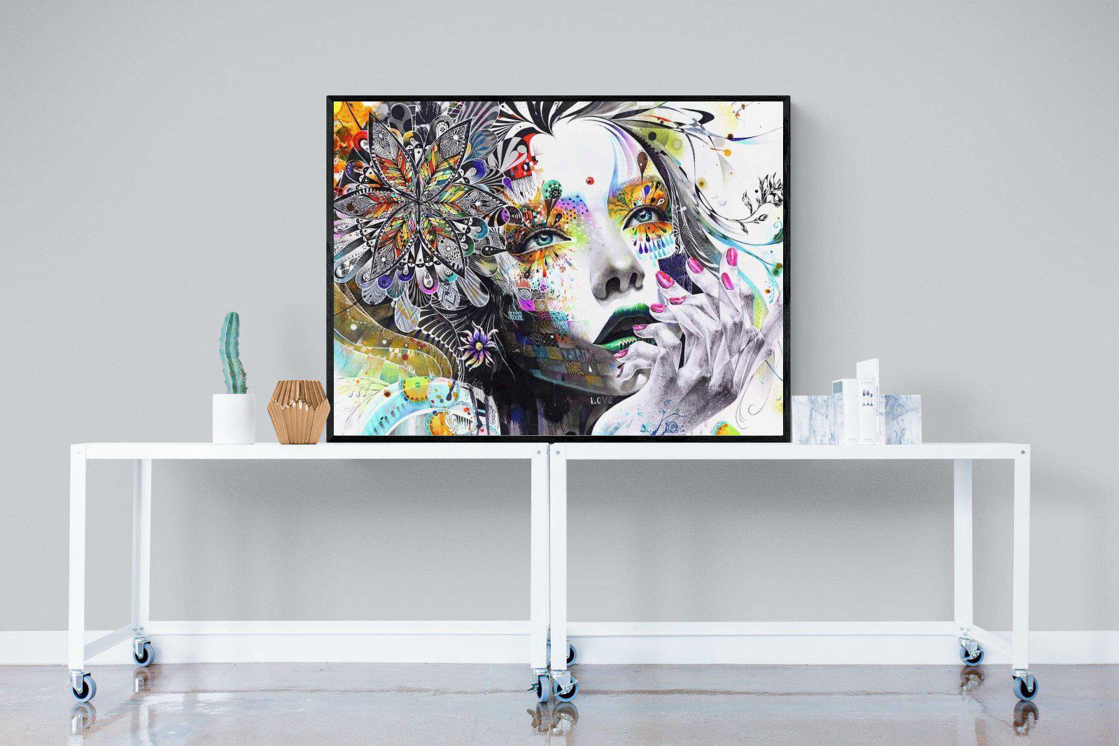 Imagination-Wall_Art-120 x 90cm-Mounted Canvas-Black-Pixalot