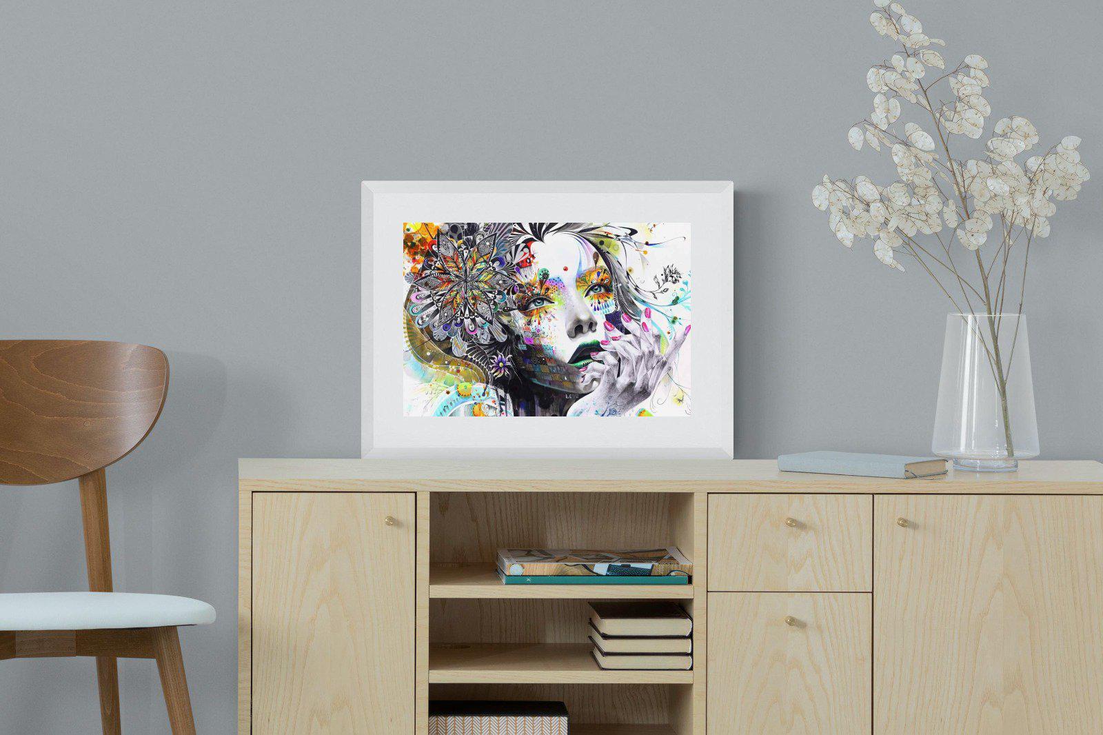 Imagination-Wall_Art-60 x 45cm-Framed Print-White-Pixalot