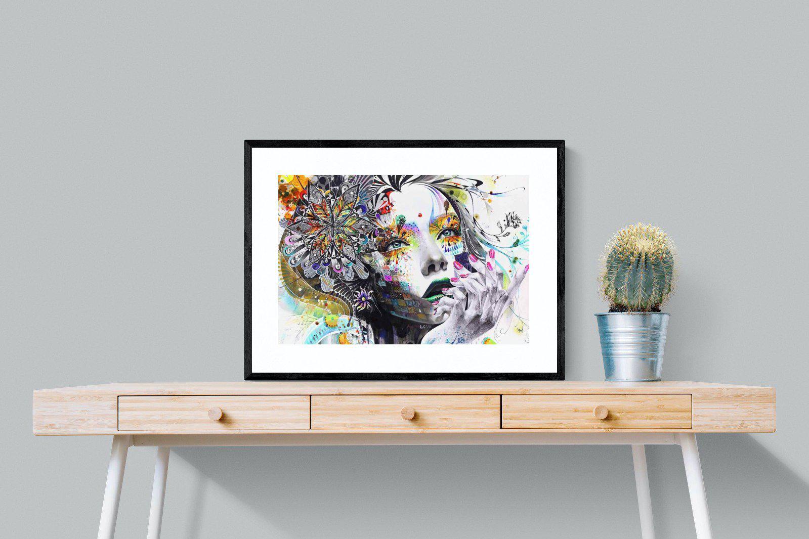 Imagination-Wall_Art-80 x 60cm-Framed Print-Black-Pixalot