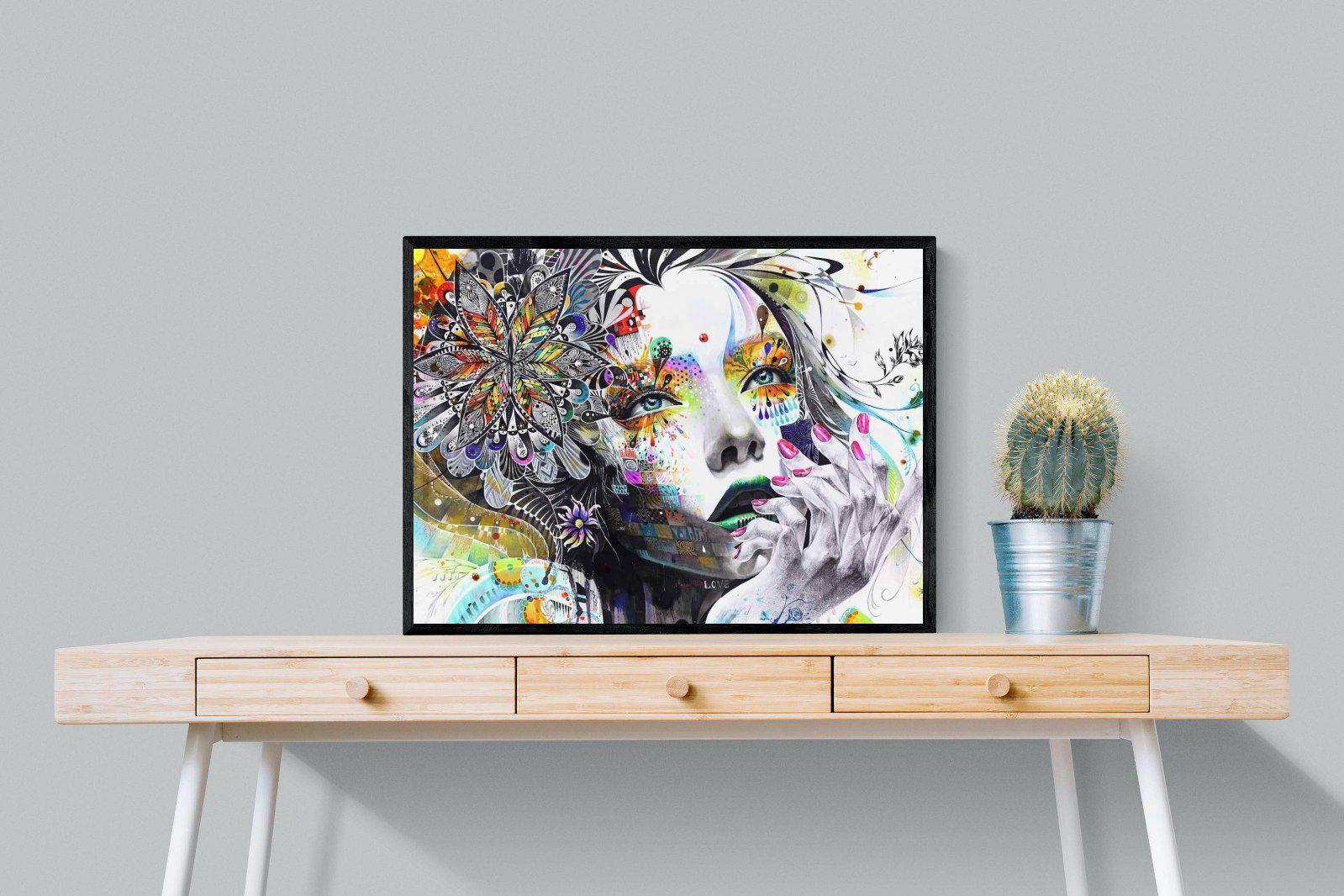 Imagination-Wall_Art-80 x 60cm-Mounted Canvas-Black-Pixalot