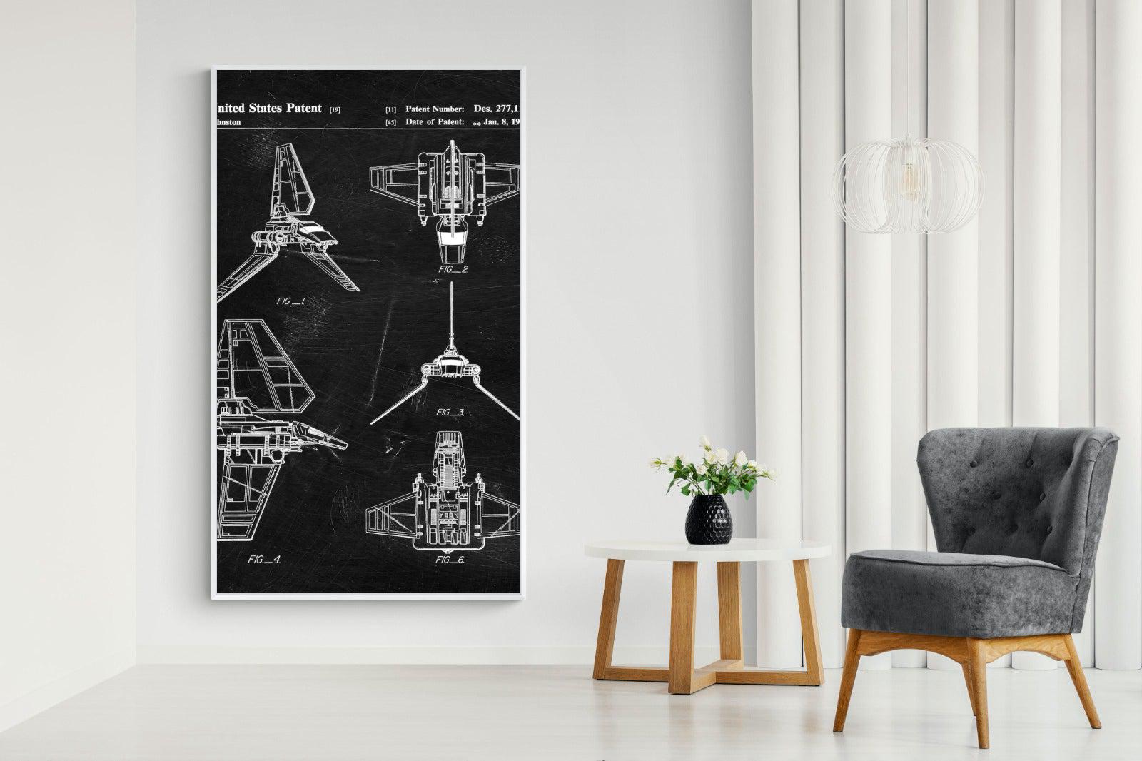 Imperial Shuttle Blueprint-Wall_Art-Pixalot