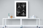 Imperial Shuttle Blueprint-Wall_Art-90 x 120cm-Framed Print-White-Pixalot