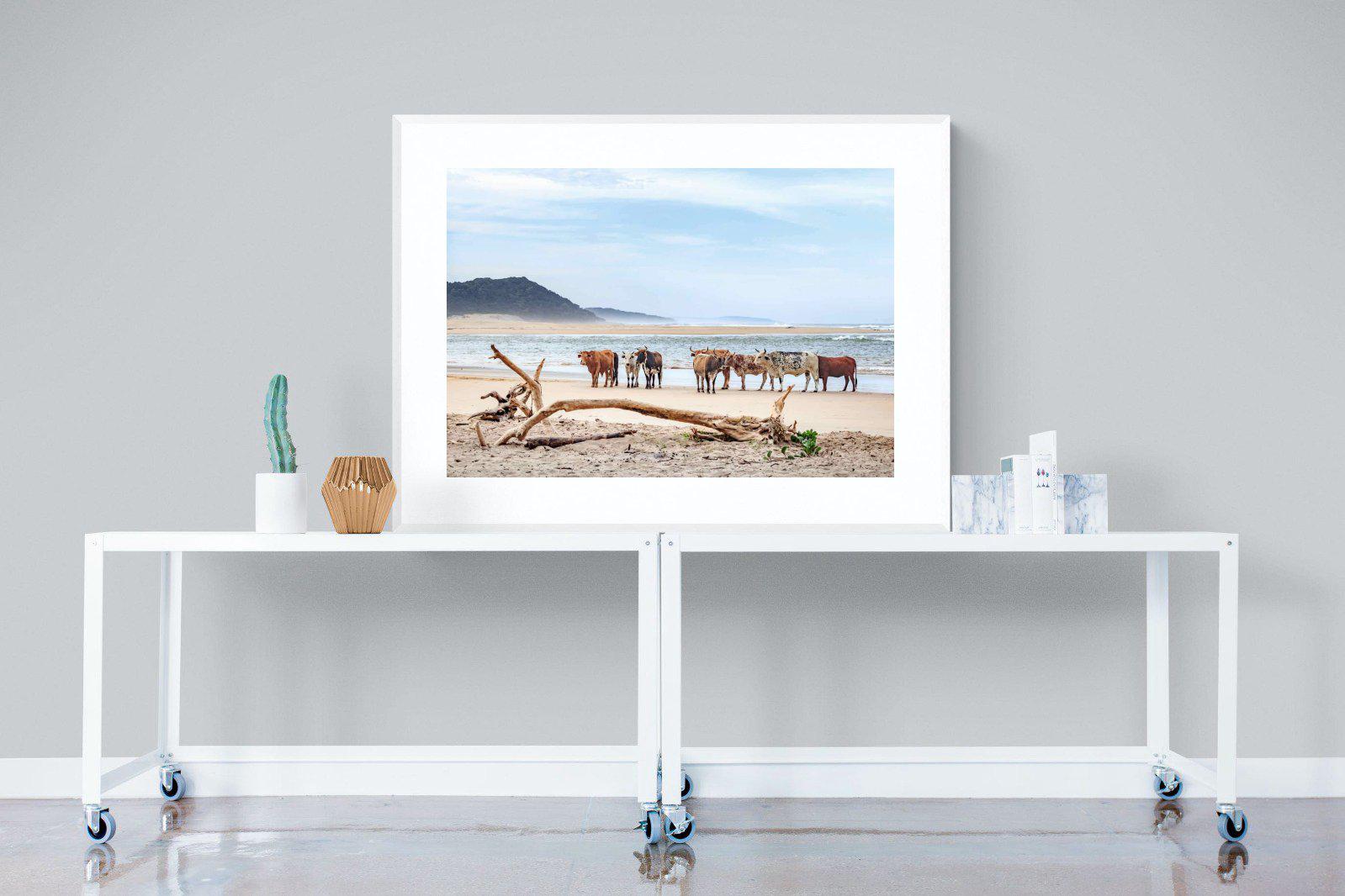 Indaba-Wall_Art-120 x 90cm-Framed Print-White-Pixalot