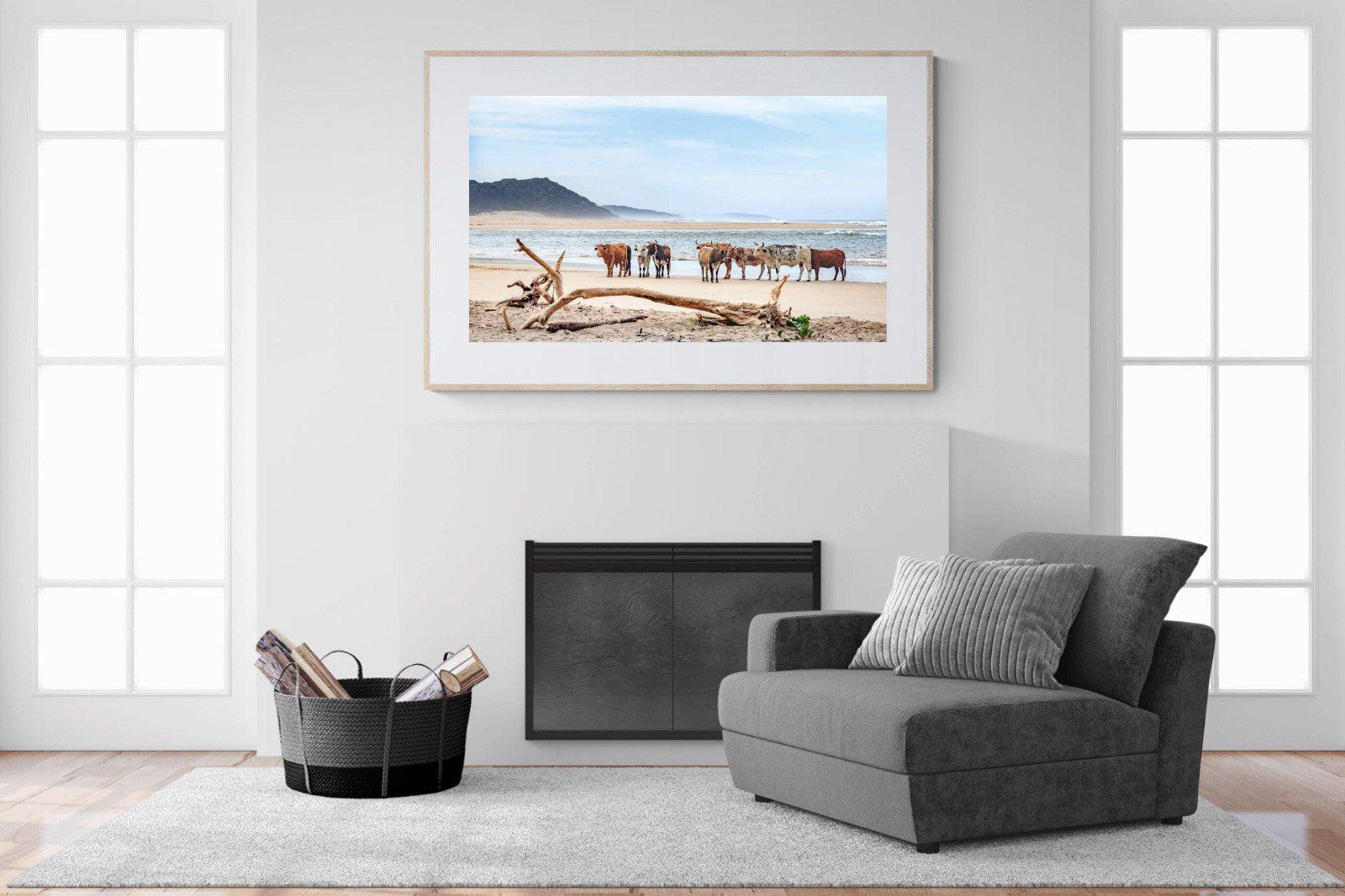 Indaba-Wall_Art-150 x 100cm-Framed Print-Wood-Pixalot