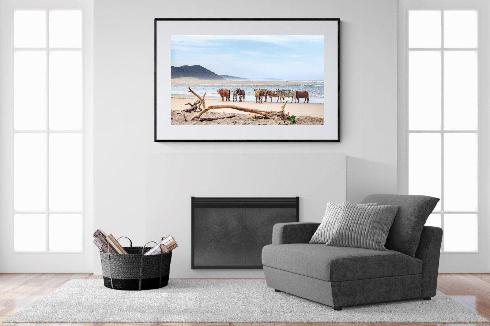 Indaba-Wall_Art-150 x 100cm-Framed Print-Black-Pixalot