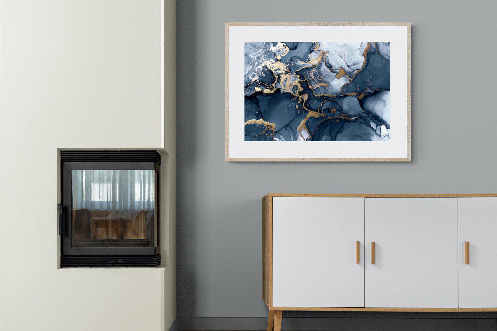 Indigo Ink-Wall_Art-100 x 75cm-Framed Print-Wood-Pixalot