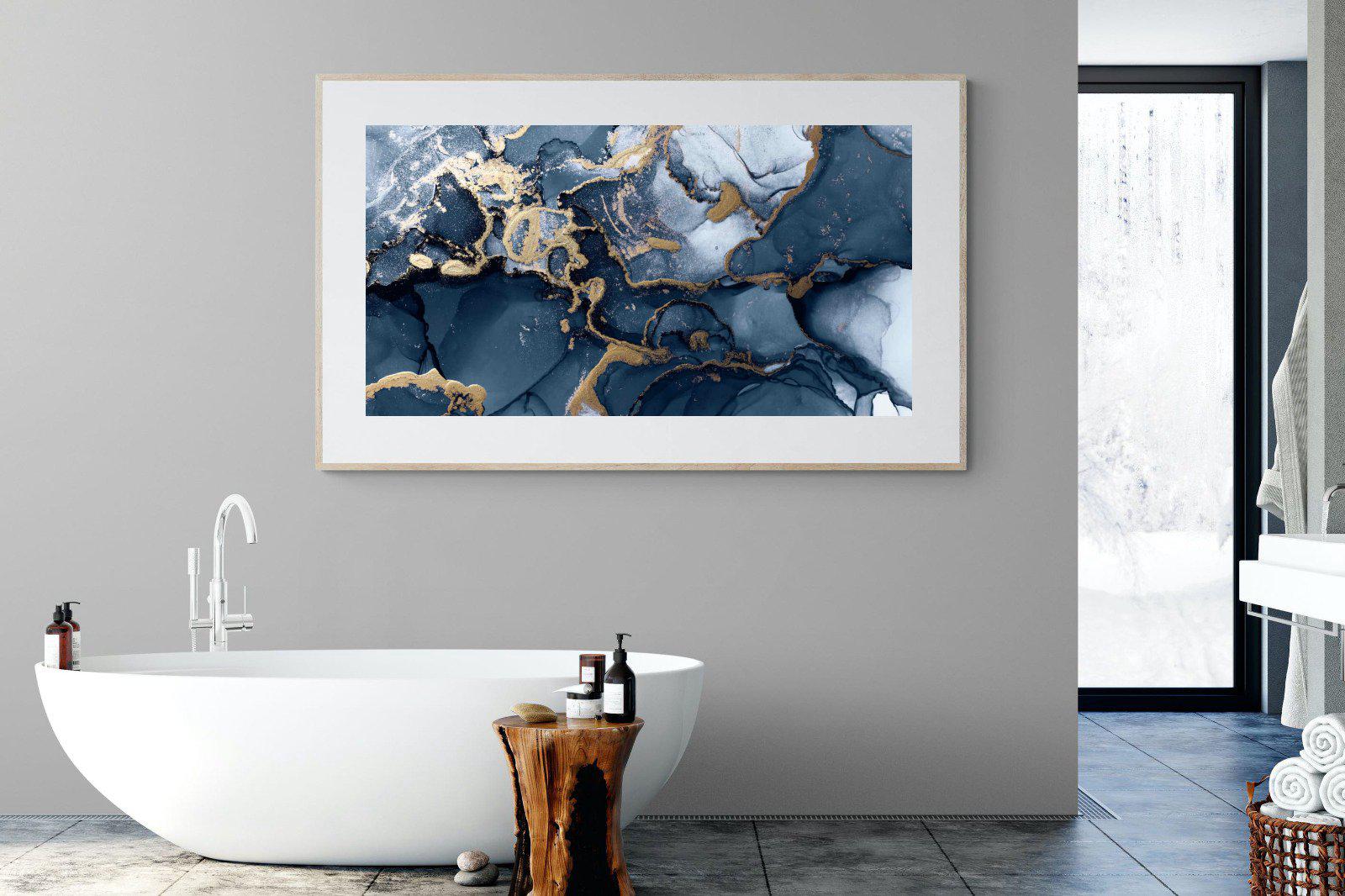 Indigo Ink-Wall_Art-180 x 110cm-Framed Print-Wood-Pixalot