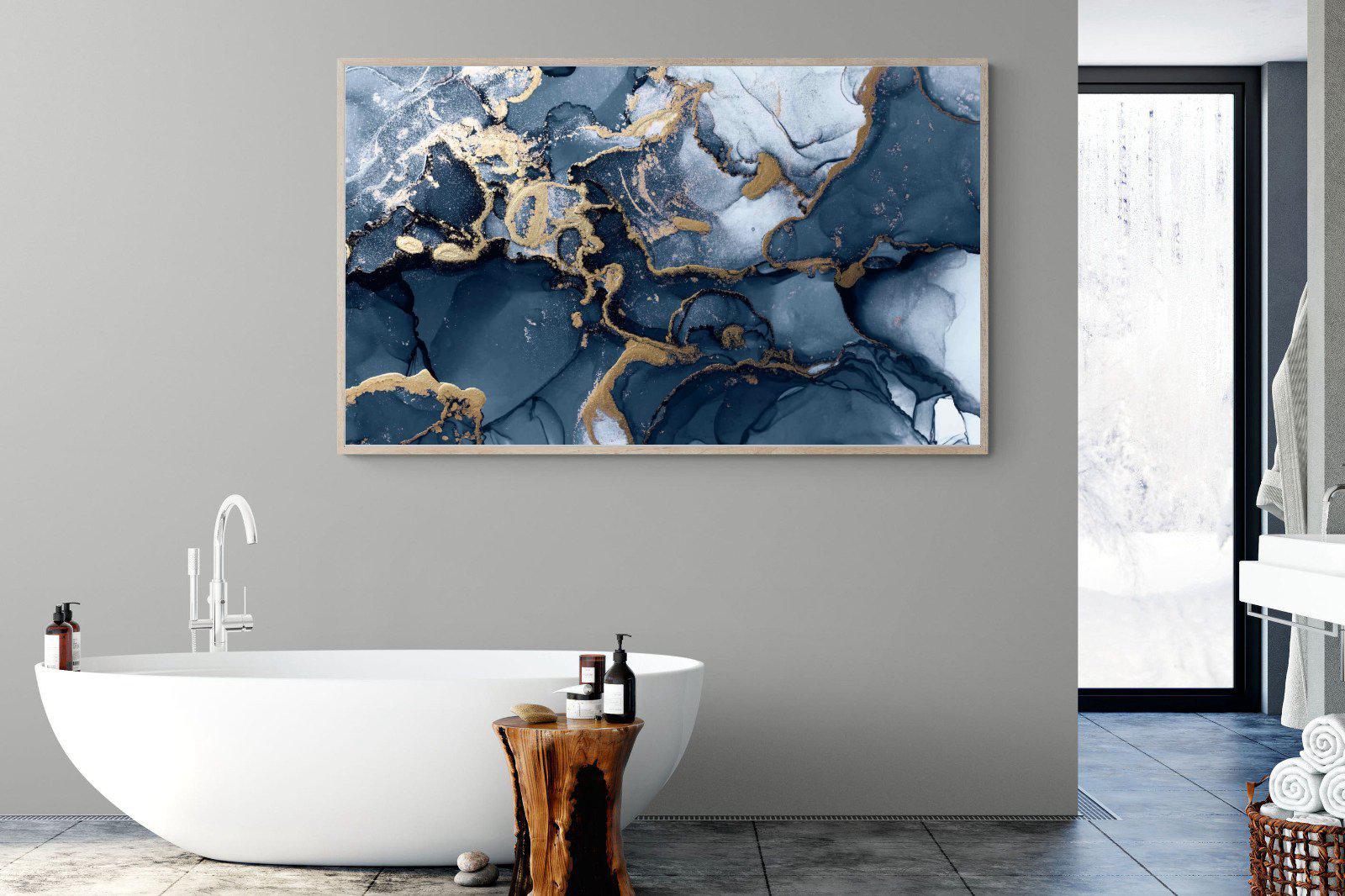 Indigo Ink-Wall_Art-180 x 110cm-Mounted Canvas-Wood-Pixalot